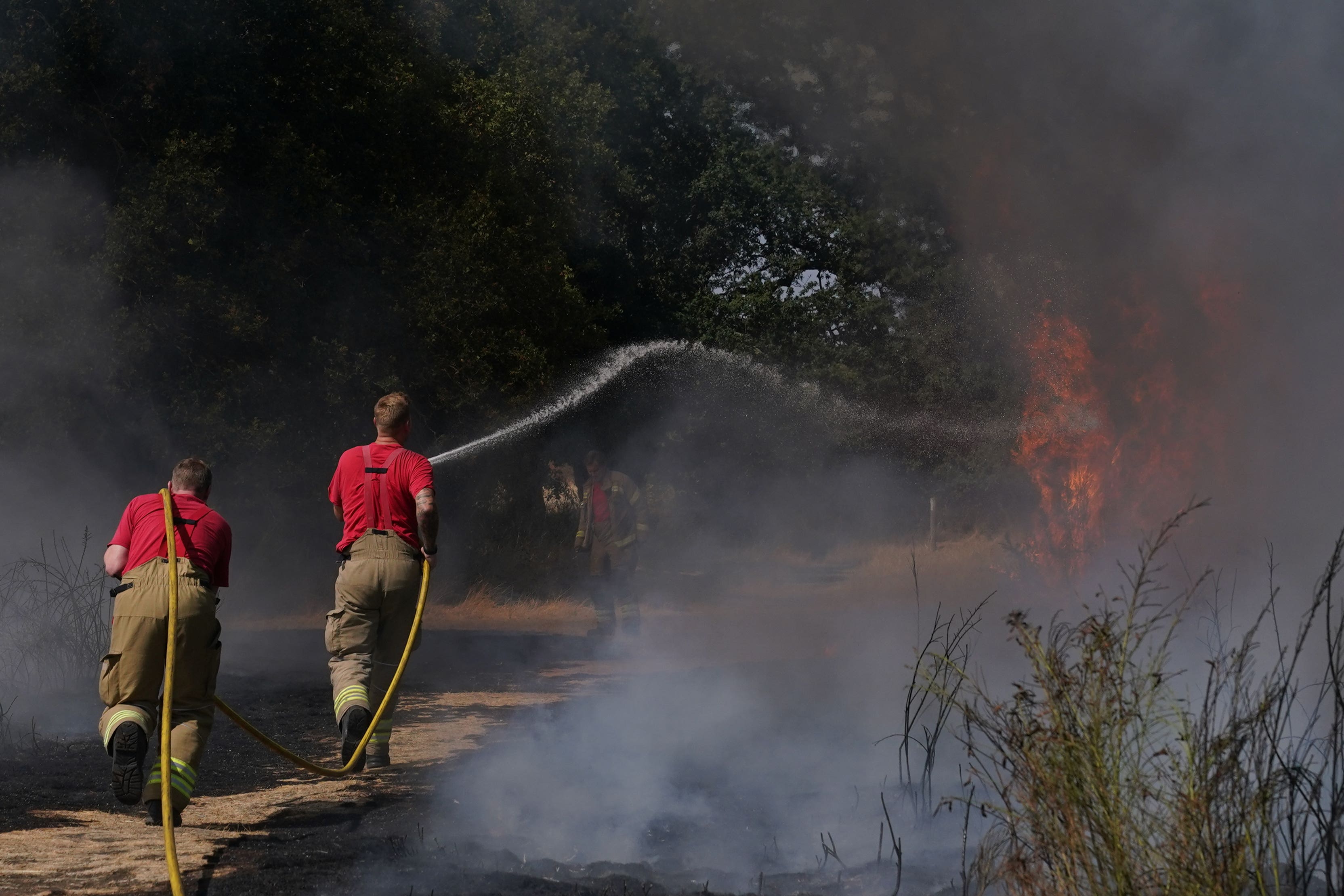 Fire response times are found to be the slowest on record (Yui Mok/PA)