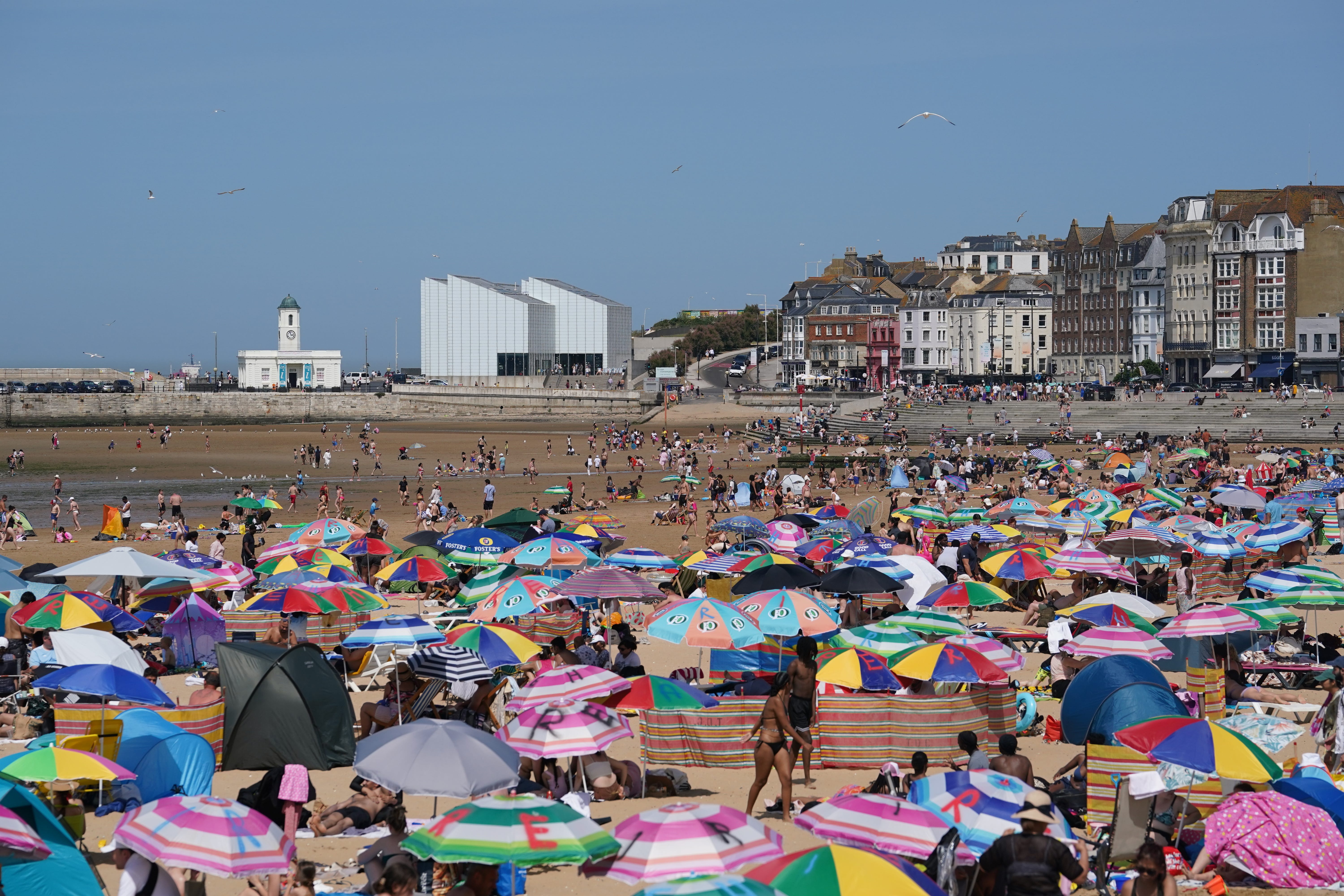 The beach in Margate, Kent (Gareth Fuller/PA)