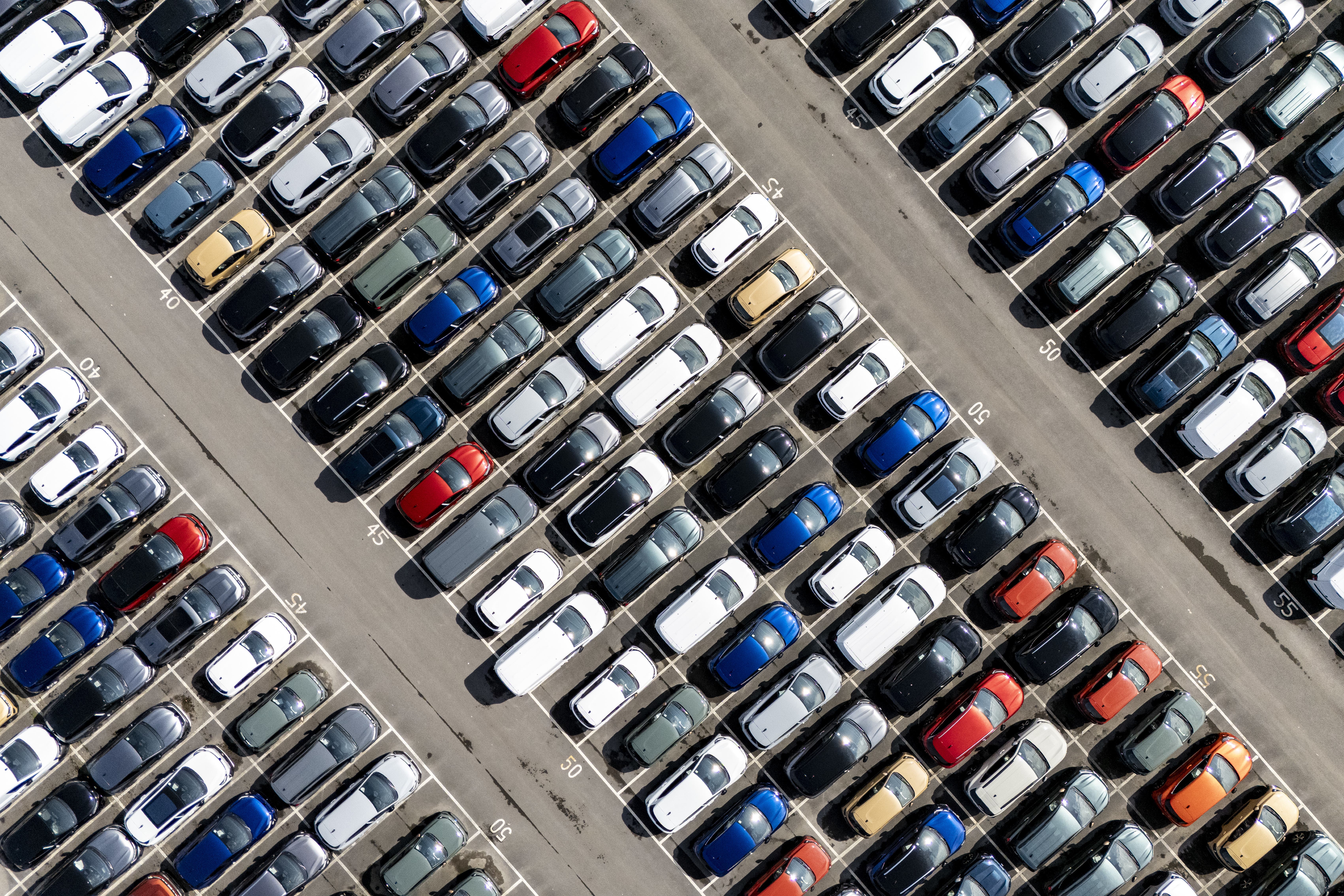 New cars at Royal Portbury Docks, North Somerset (Ben Birchall/PA)
