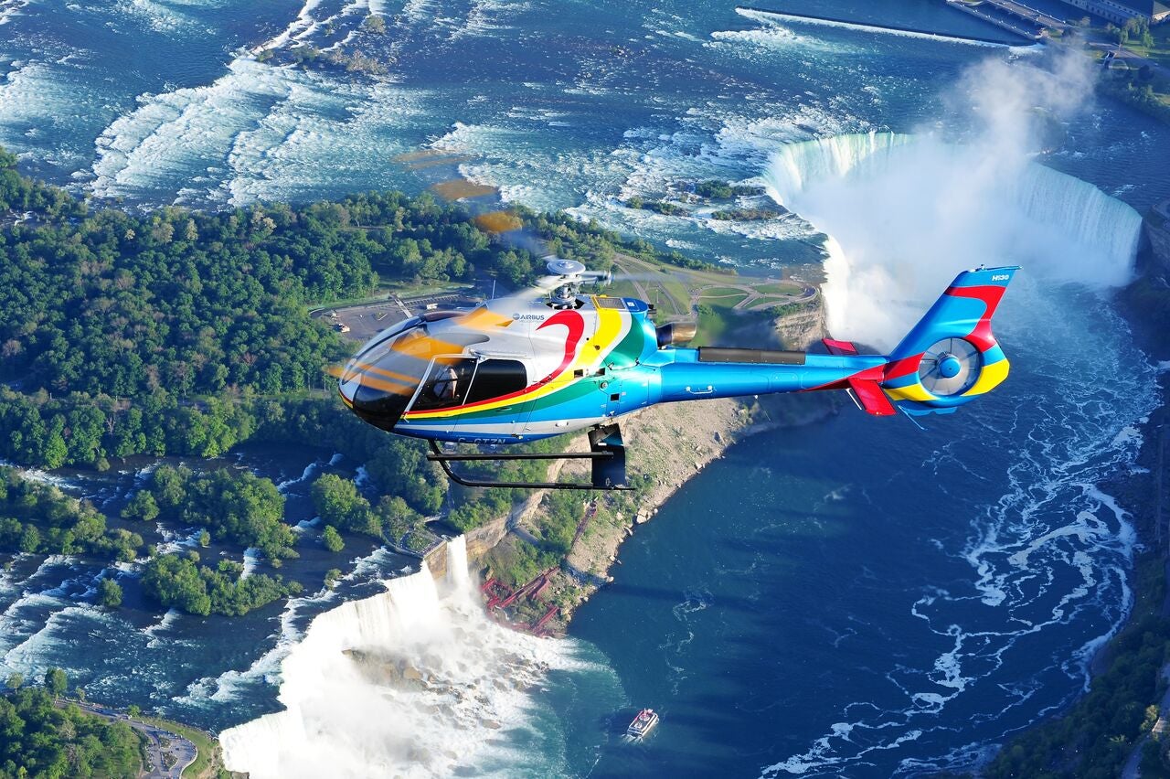 Niagara Falls is best seen by helicopter