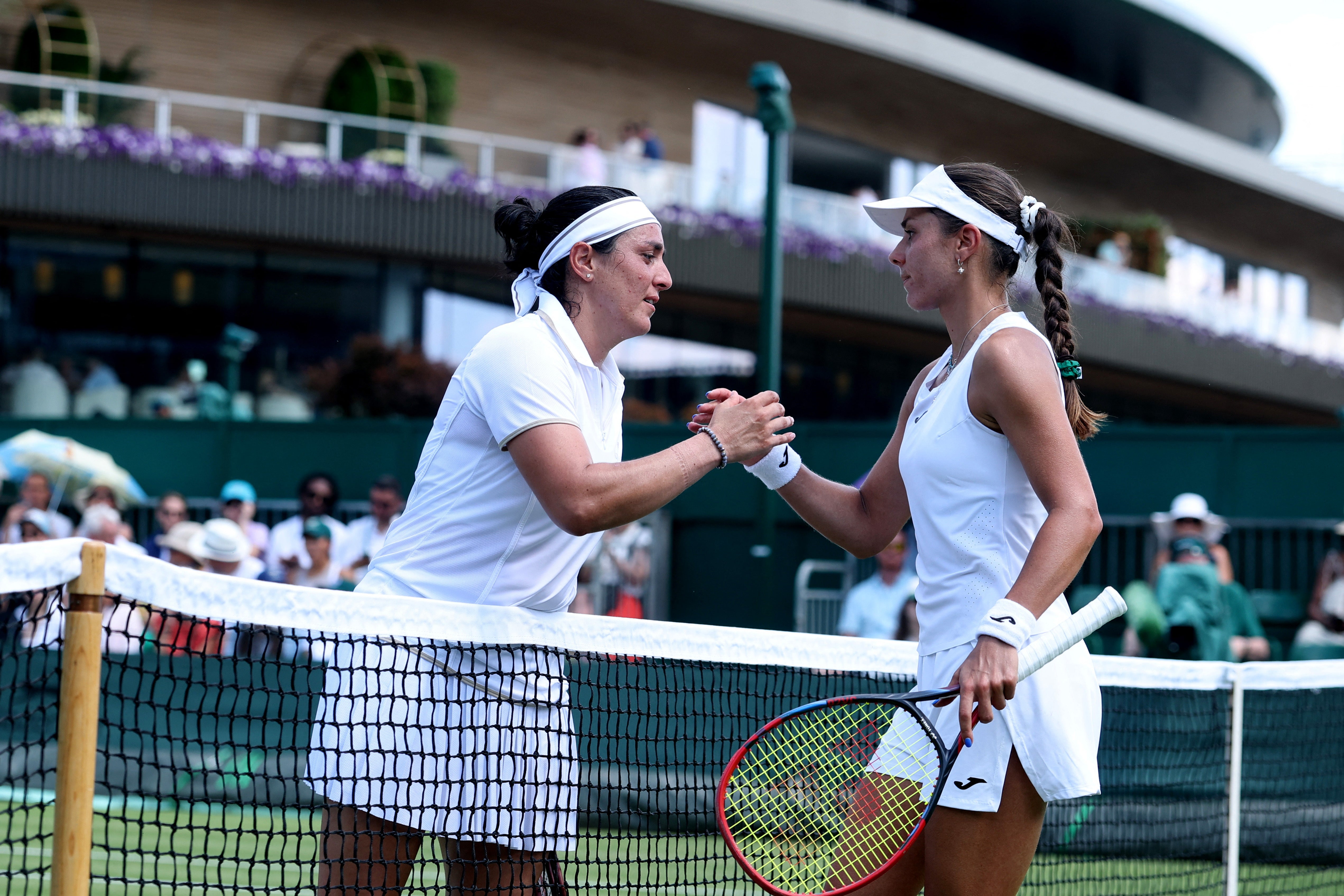 But she was still forced to withdraw against Viktoriya Tomova