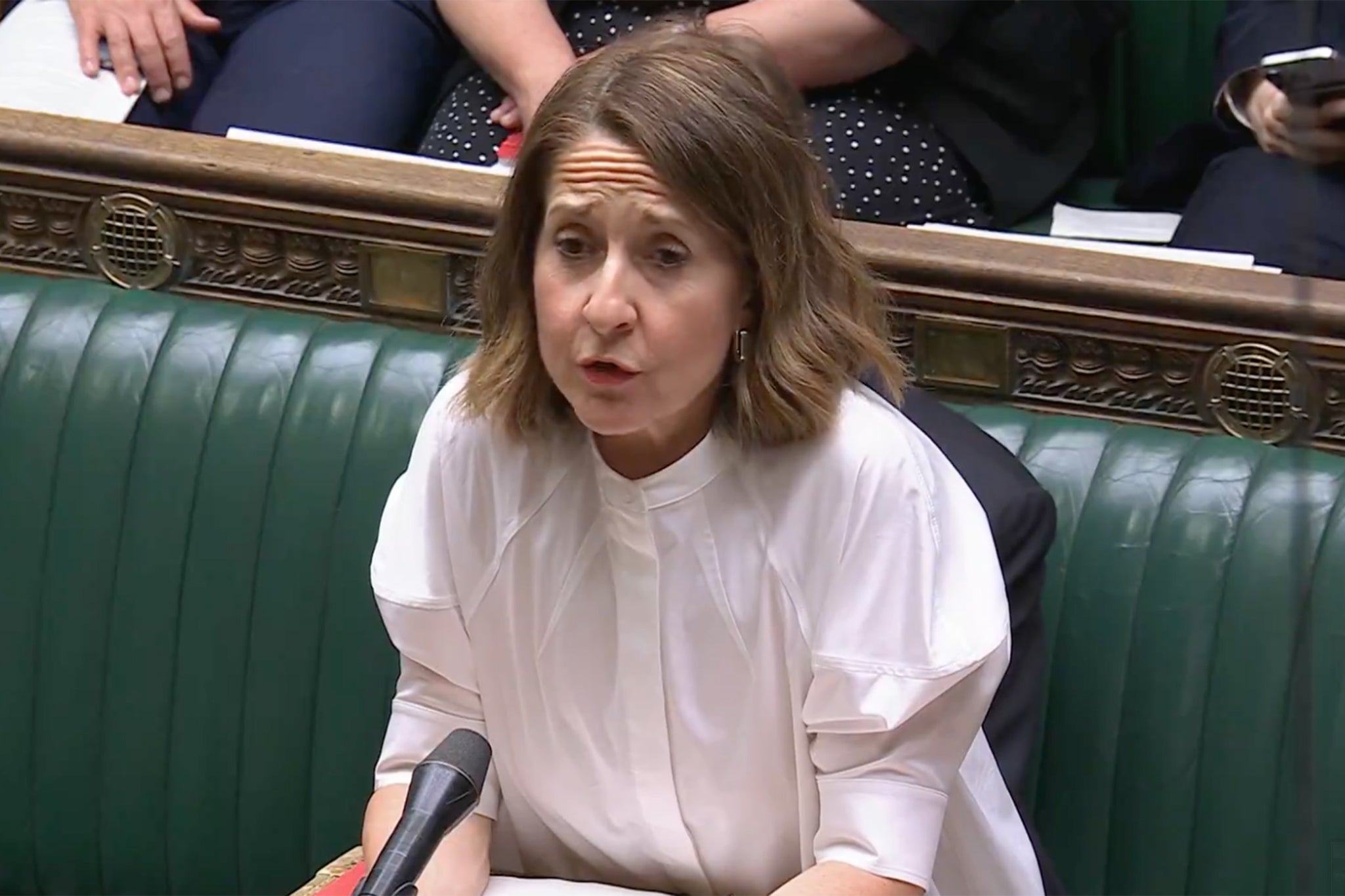 Kendall address a largely silent parliament