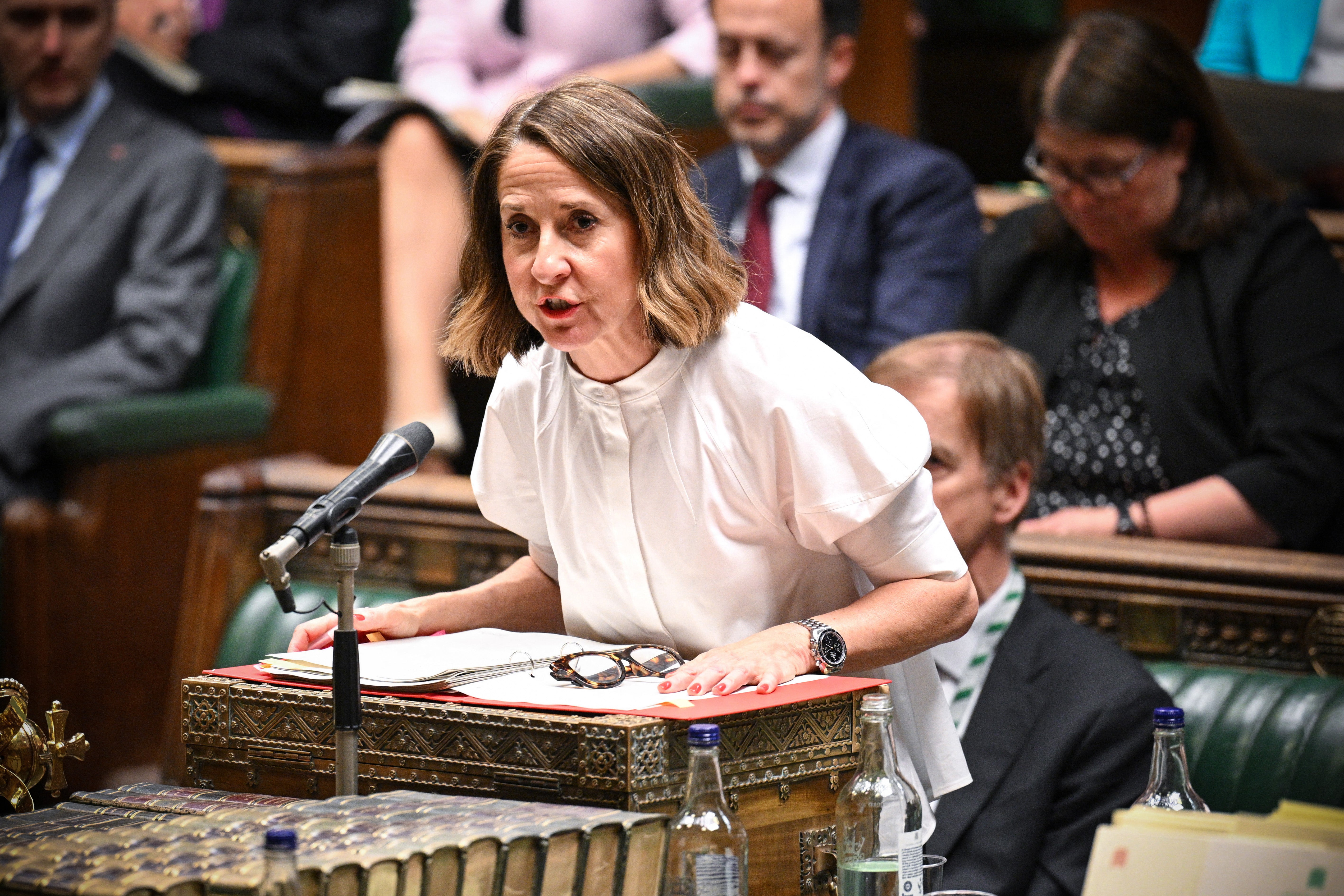 Liz Kendall during her statement in the Commons on Monday