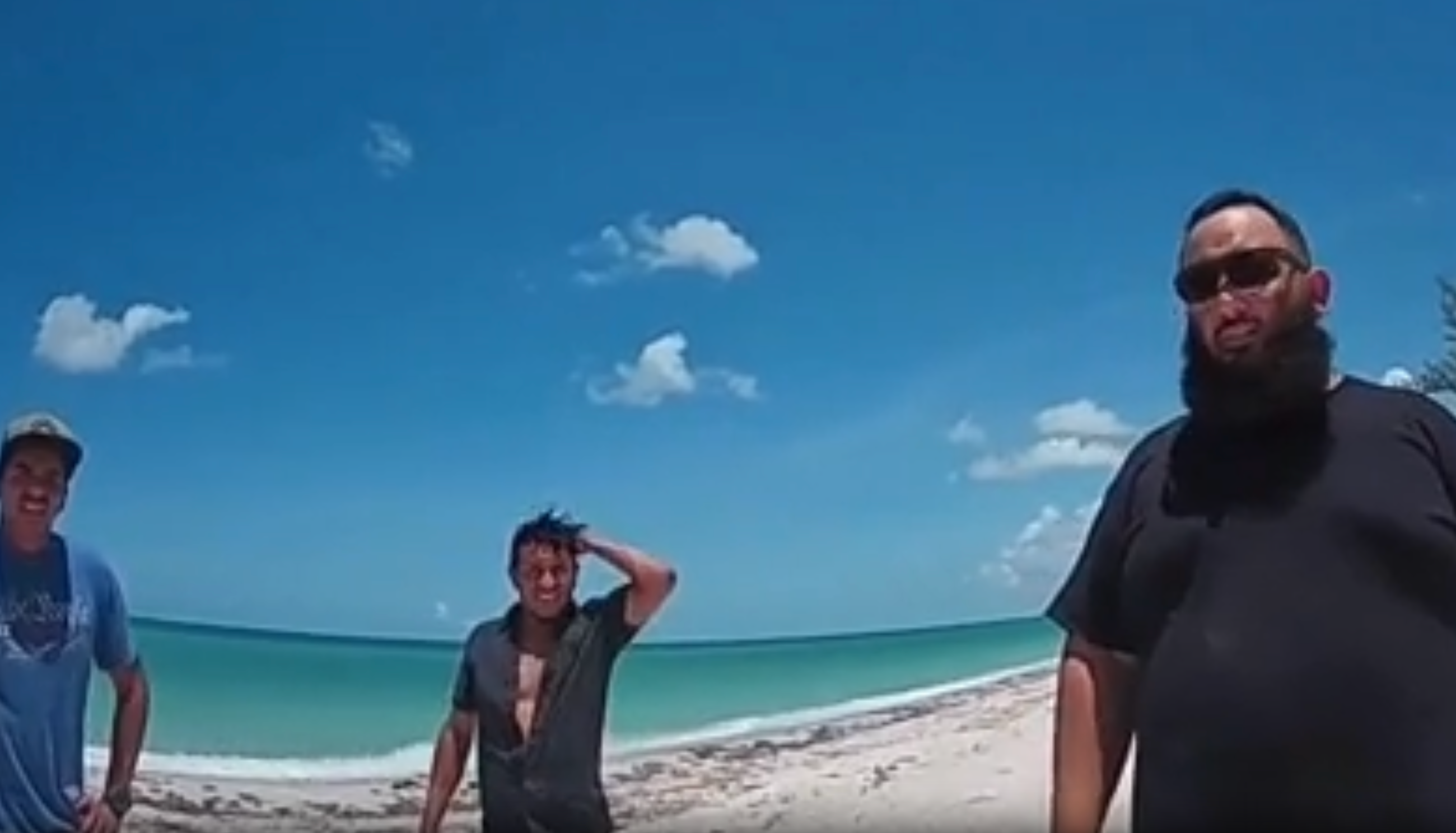 Alvarez (center) jumped into the water to help the girl. Just days after his heroic actions, Alvarez was stopped about 1:30 a.m. on June 14 while driving without a license