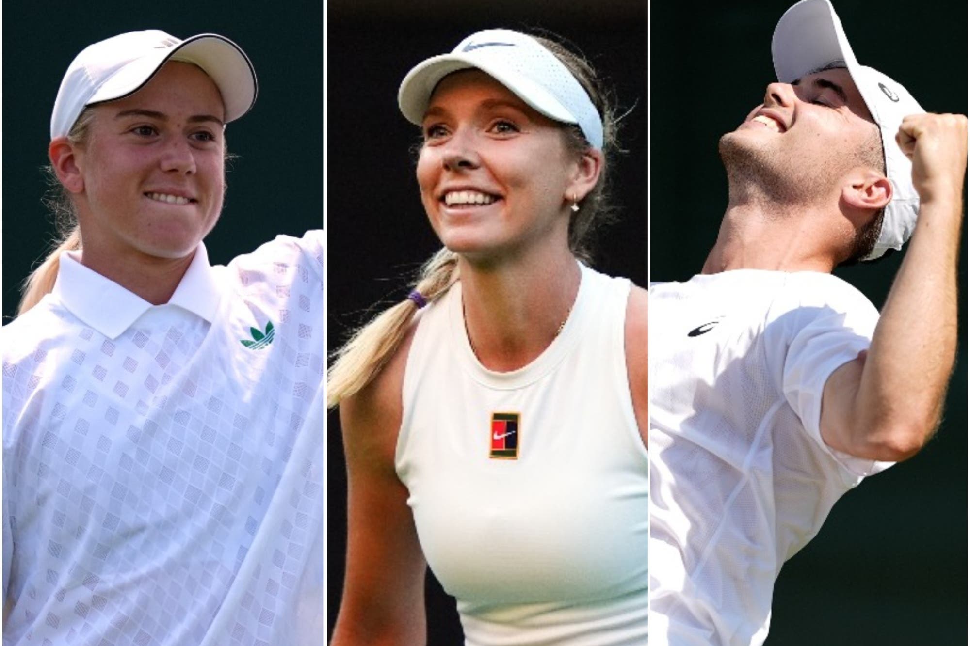 Sonay Kartal, Katie Boulter and Arthur Fery all claimed notable victories (PA)