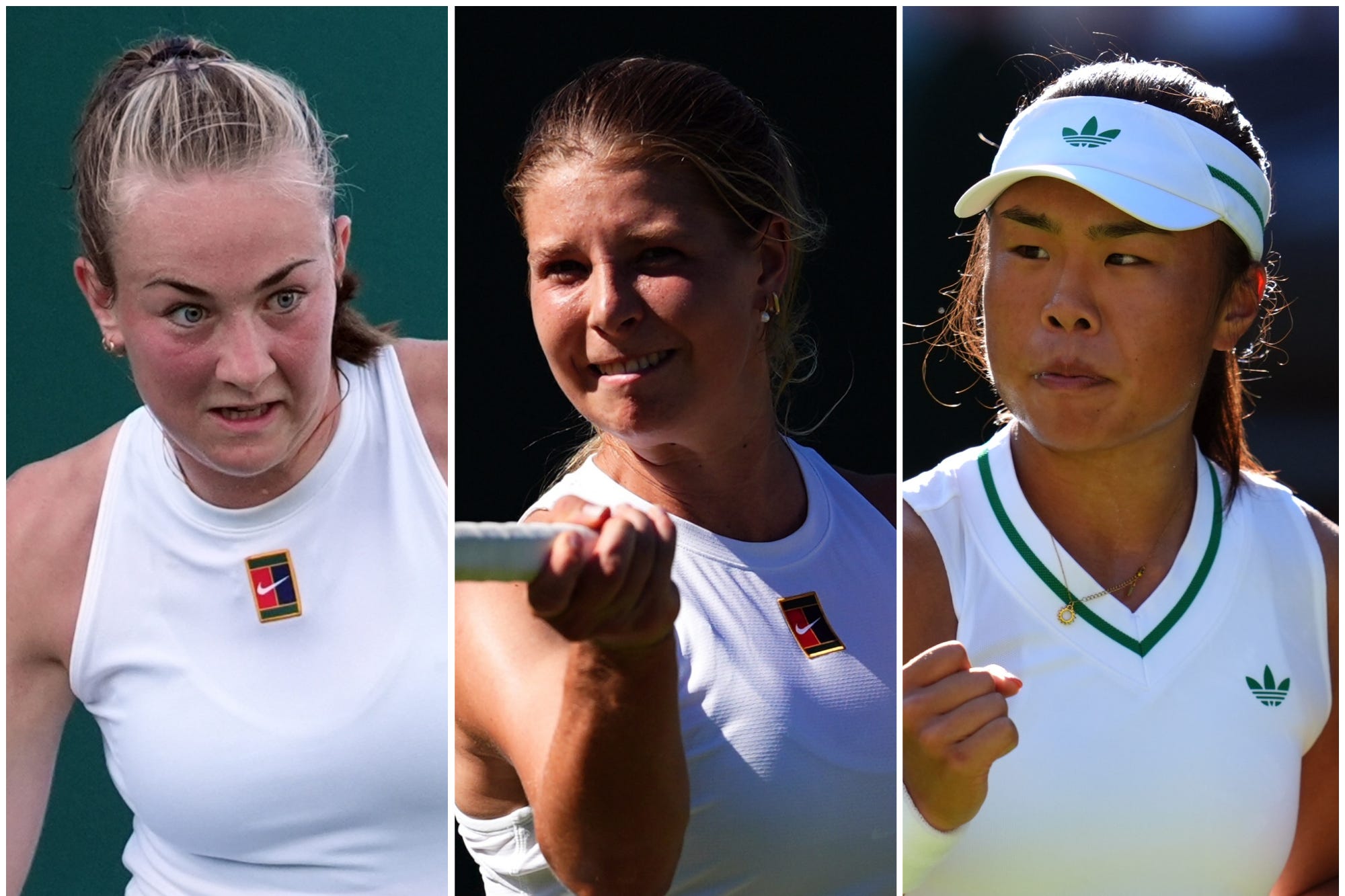 Mika Stojsavljevic, Hannah Klugman and Mimi Xu (PA)