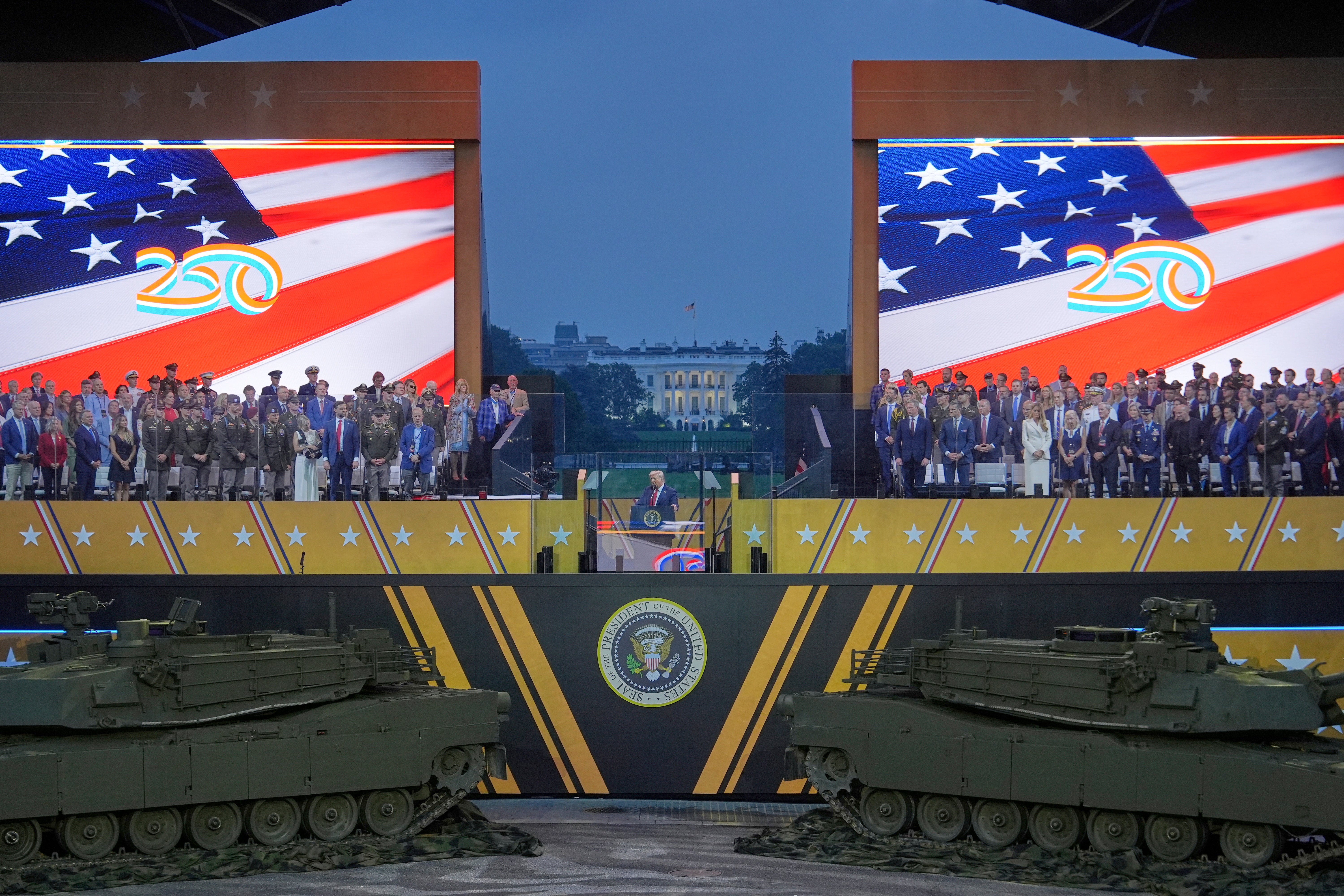 Trump has taken a keen interest in public displays of patriotism, including hosting a summer Army parade through the capital coinciding with his birthday