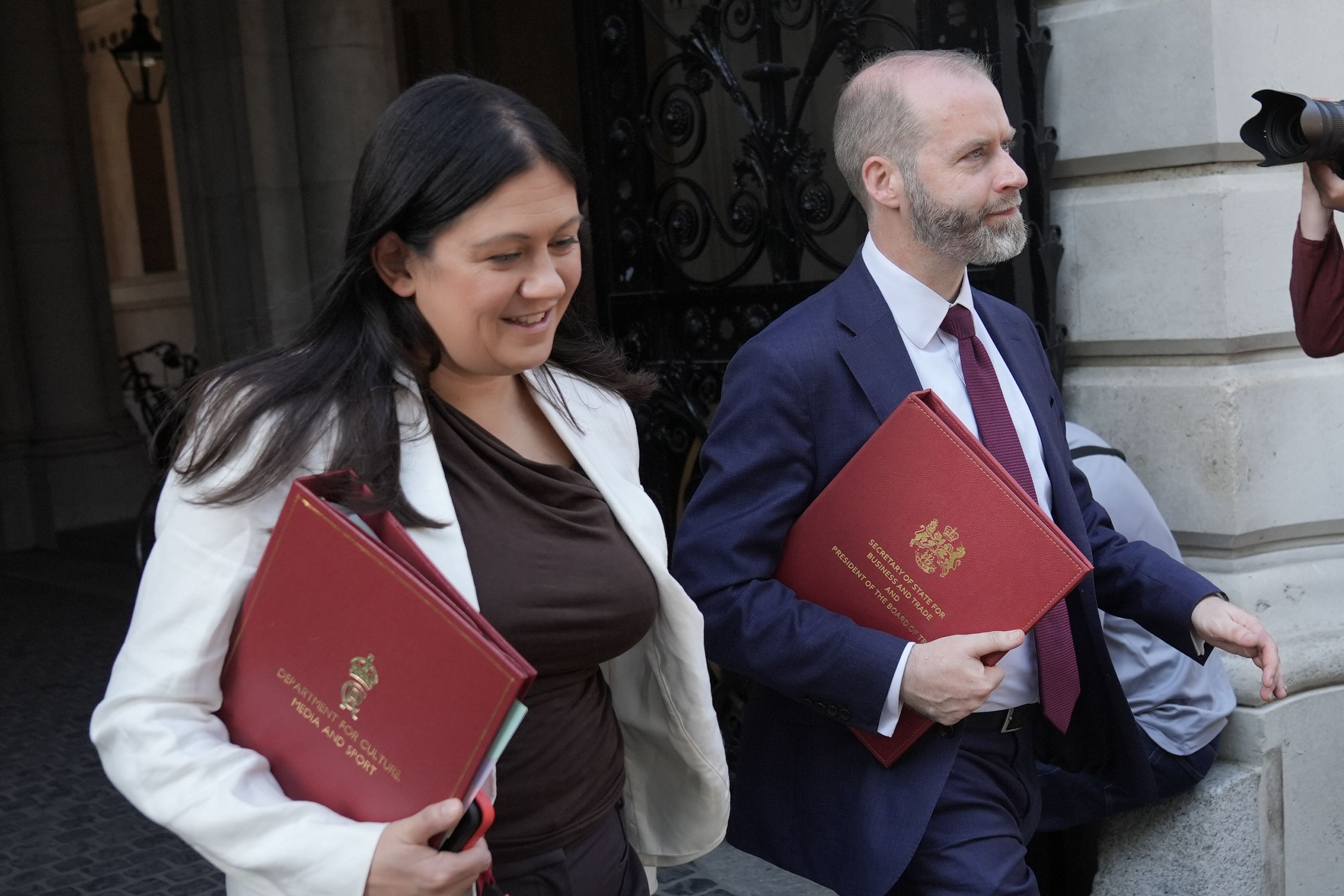 Jonathan Reynolds, right, said failing to make difficult decisions would undermine public support (Stefan Rousseau/PA)
