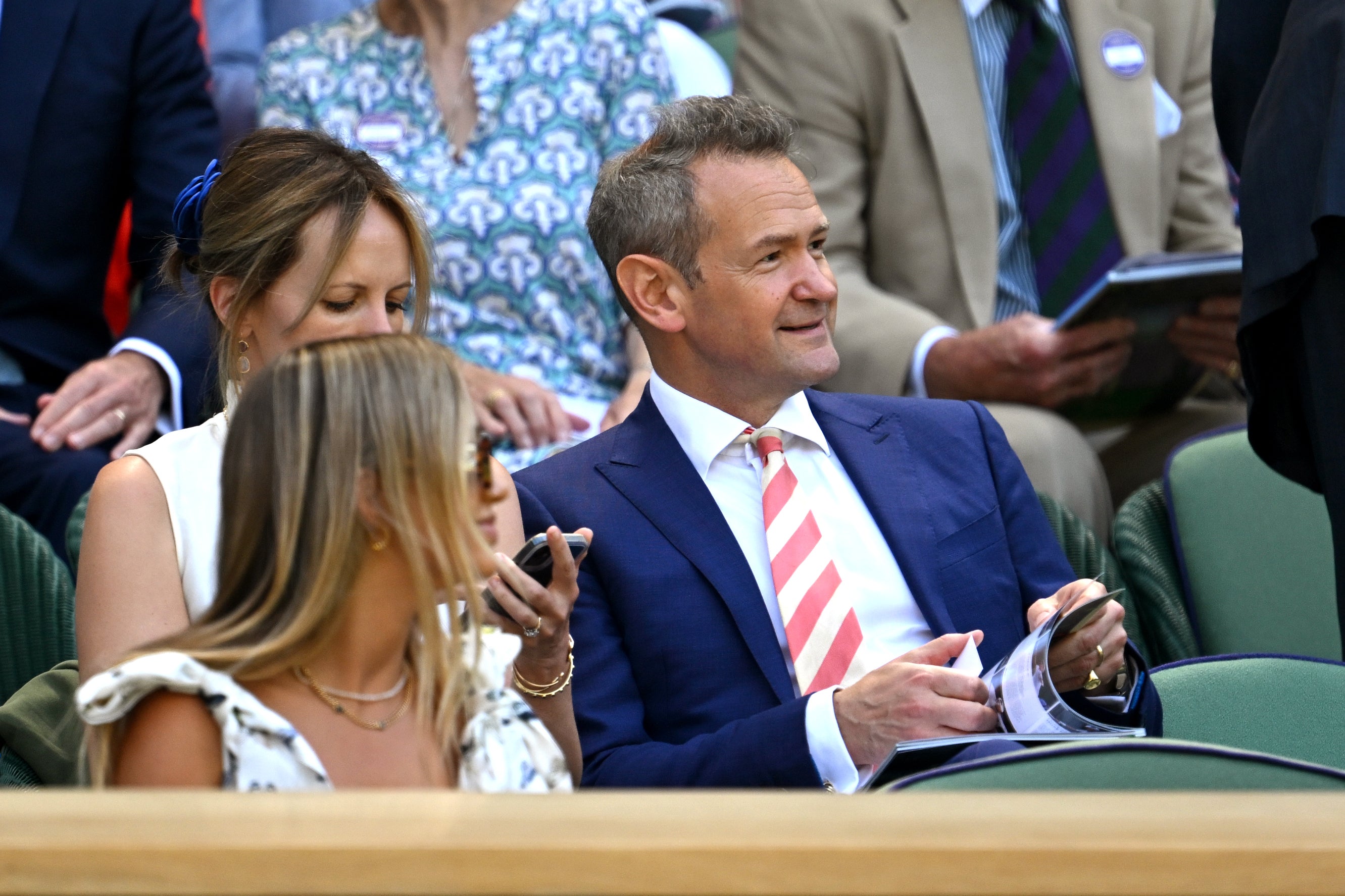 Alexander Armstrong at Wimbledon in 2024