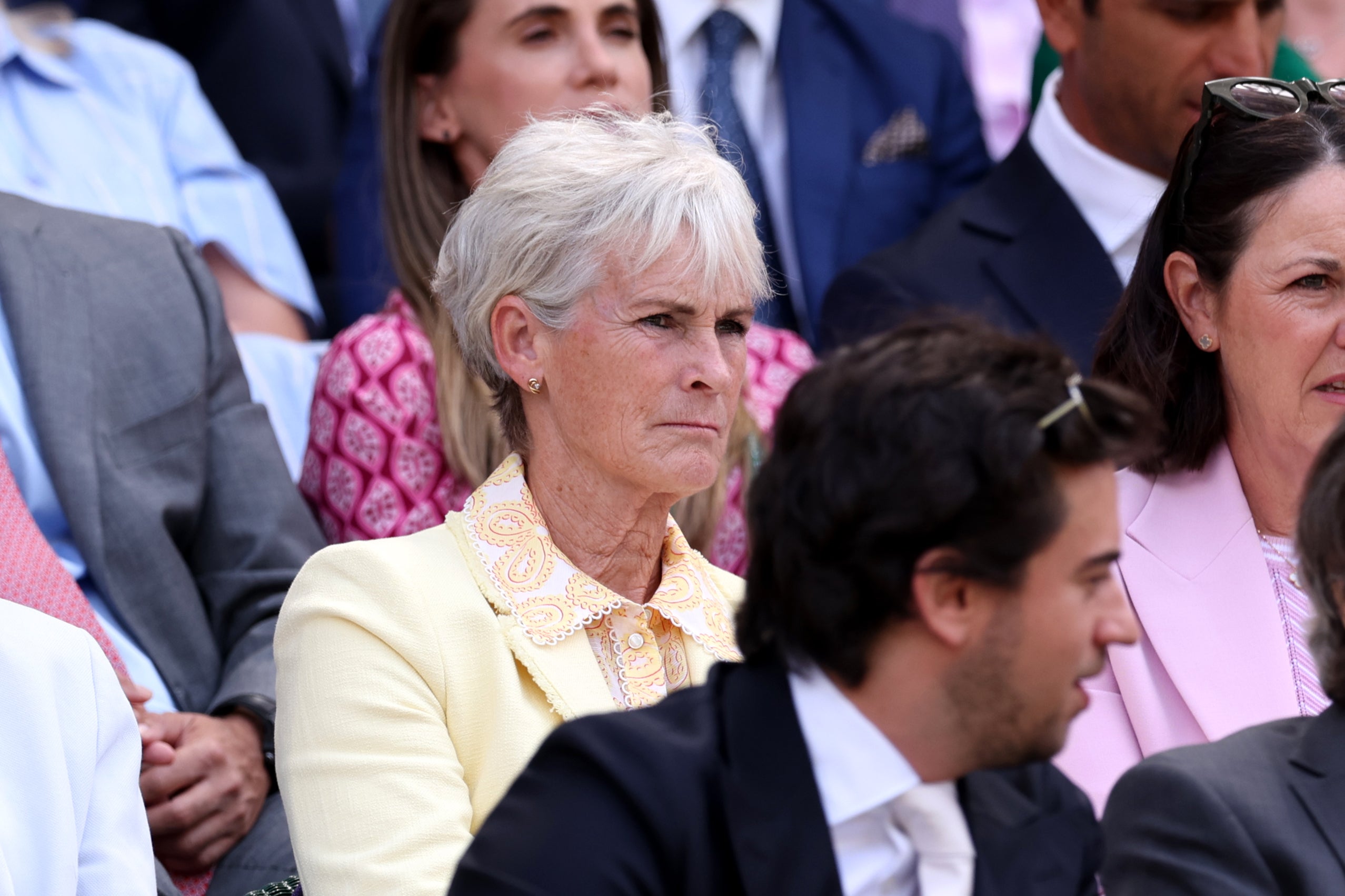Judy Murray at Wimbledon in 2024