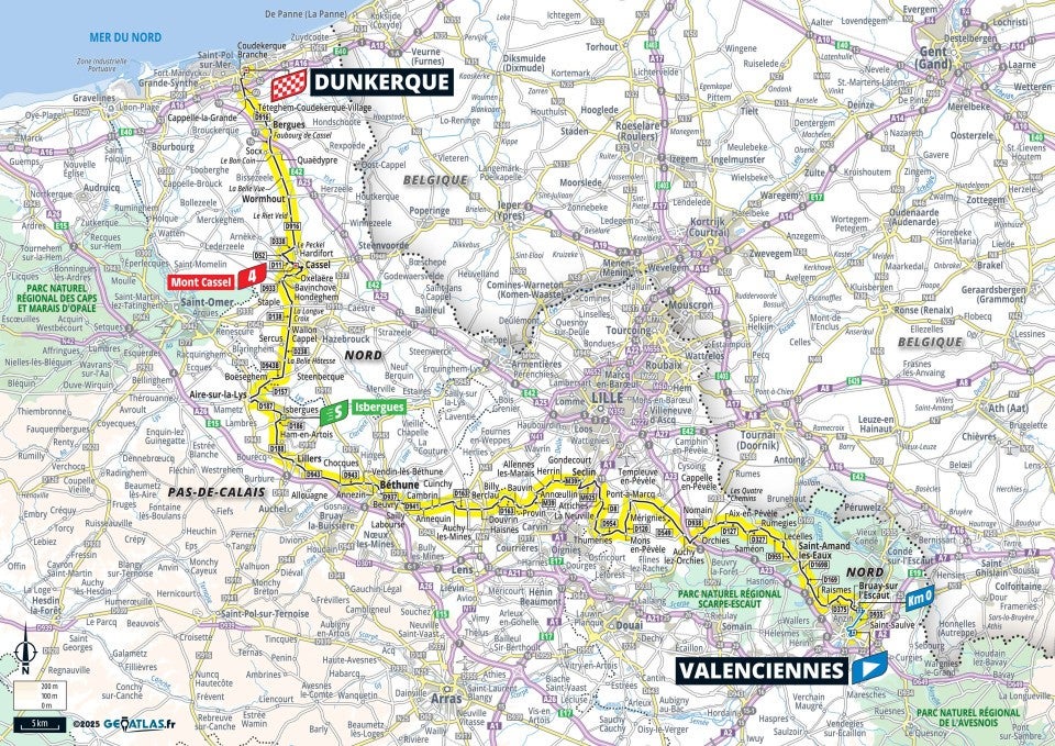 Tour de France 2025 – stage 3 map