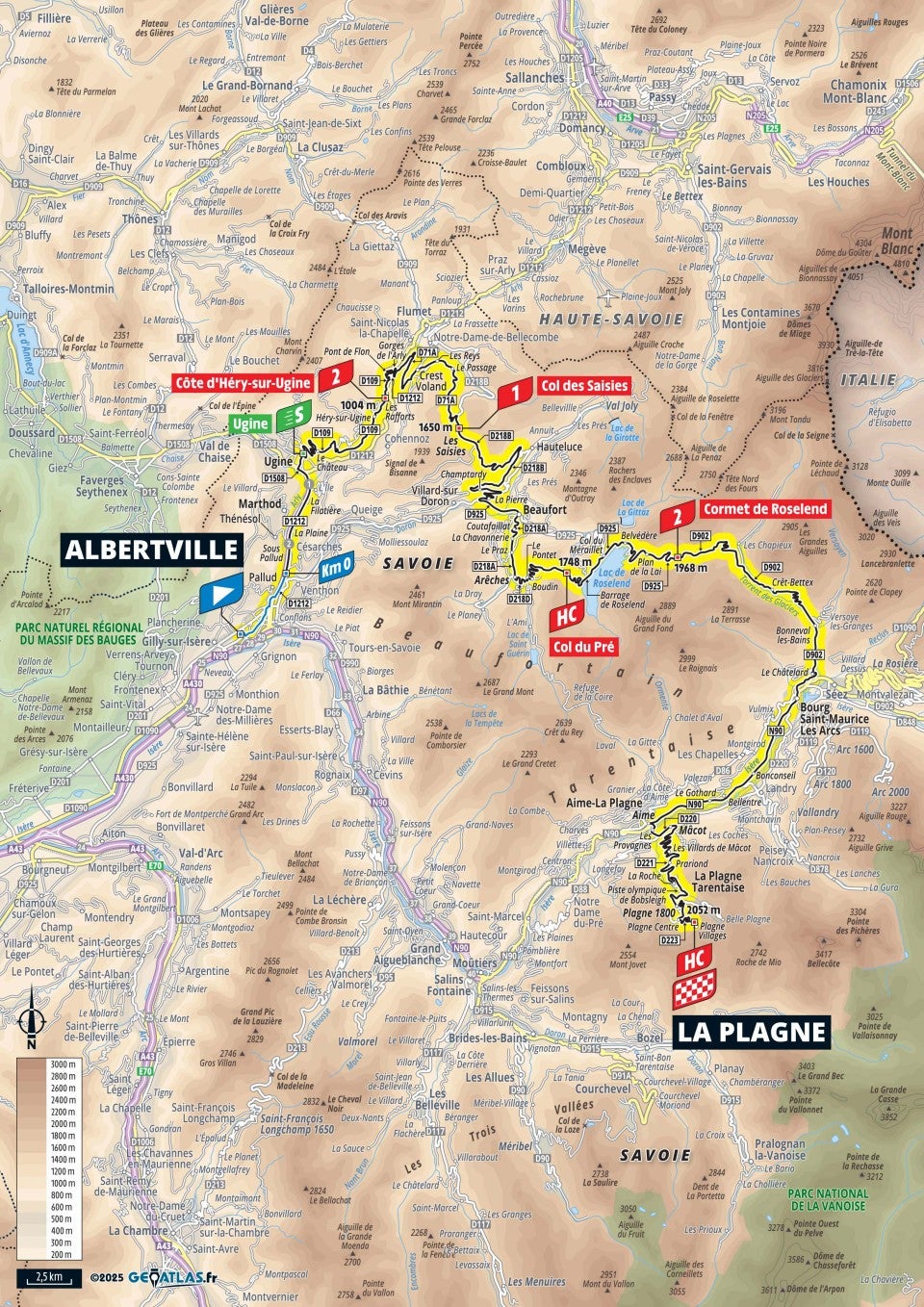 Tour de France – stage 19 map