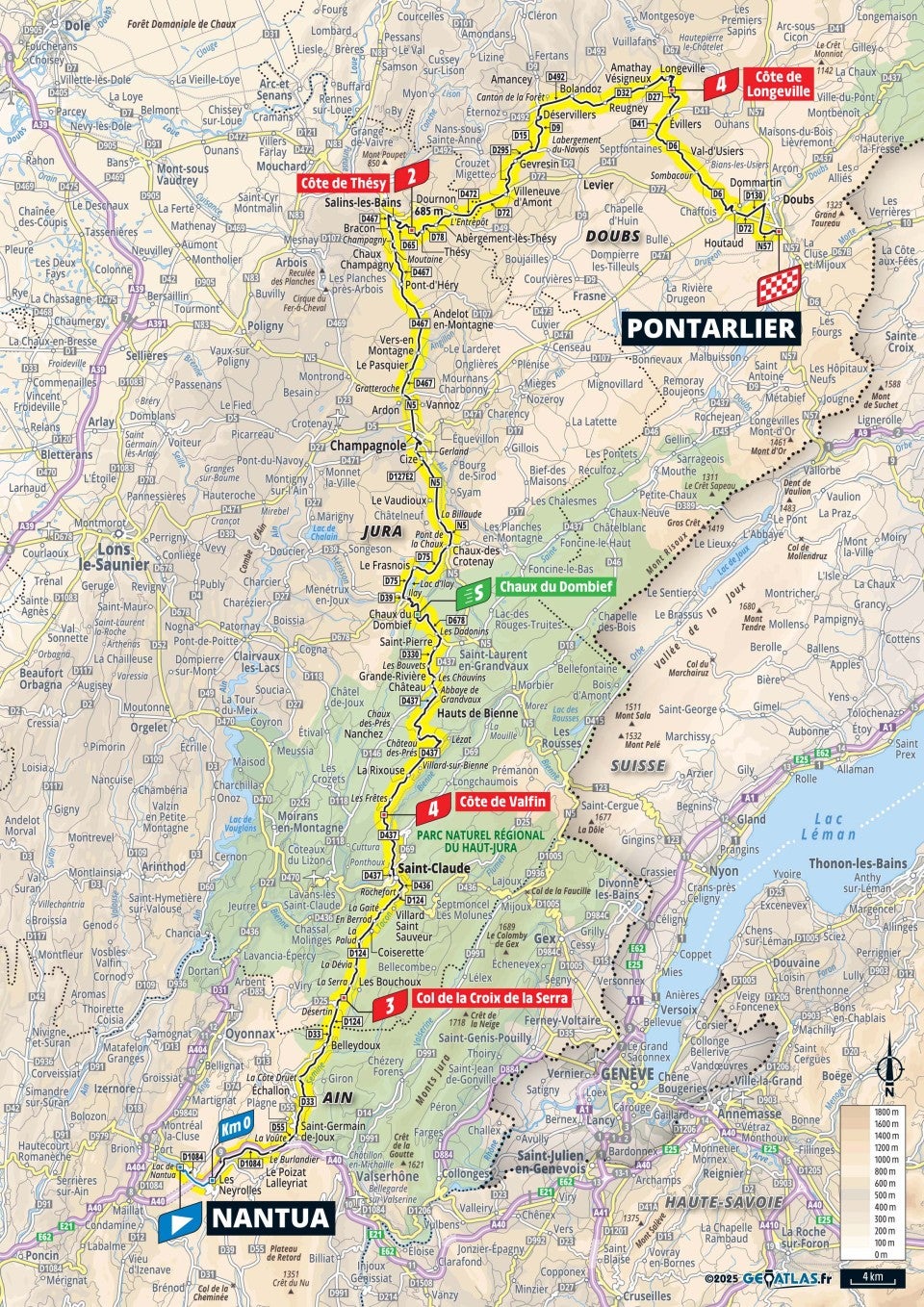 Tour de France 2025 – stage 20 map