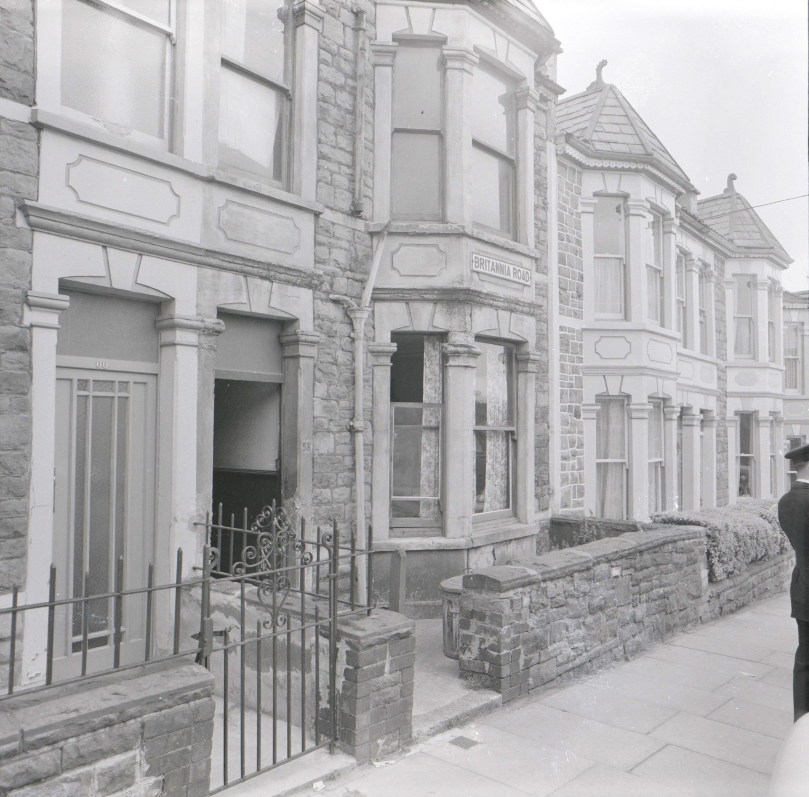 The front of 58 Britannia Road, in the Easton area of Bristol, where Dunne was killed in June 1967