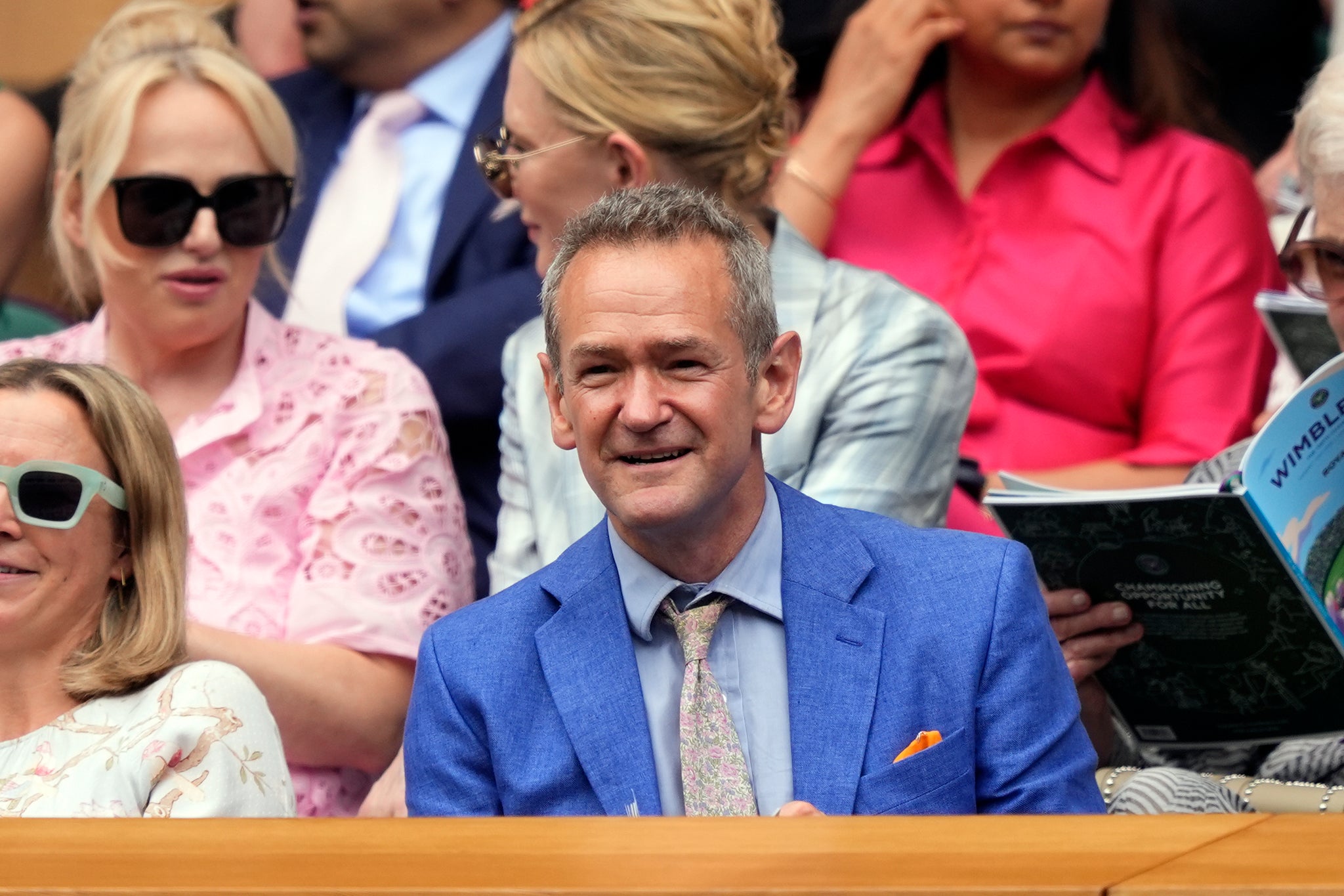 Alexander Armstrong in the Royal Box on day two of the 2025 Wimbledon Championships