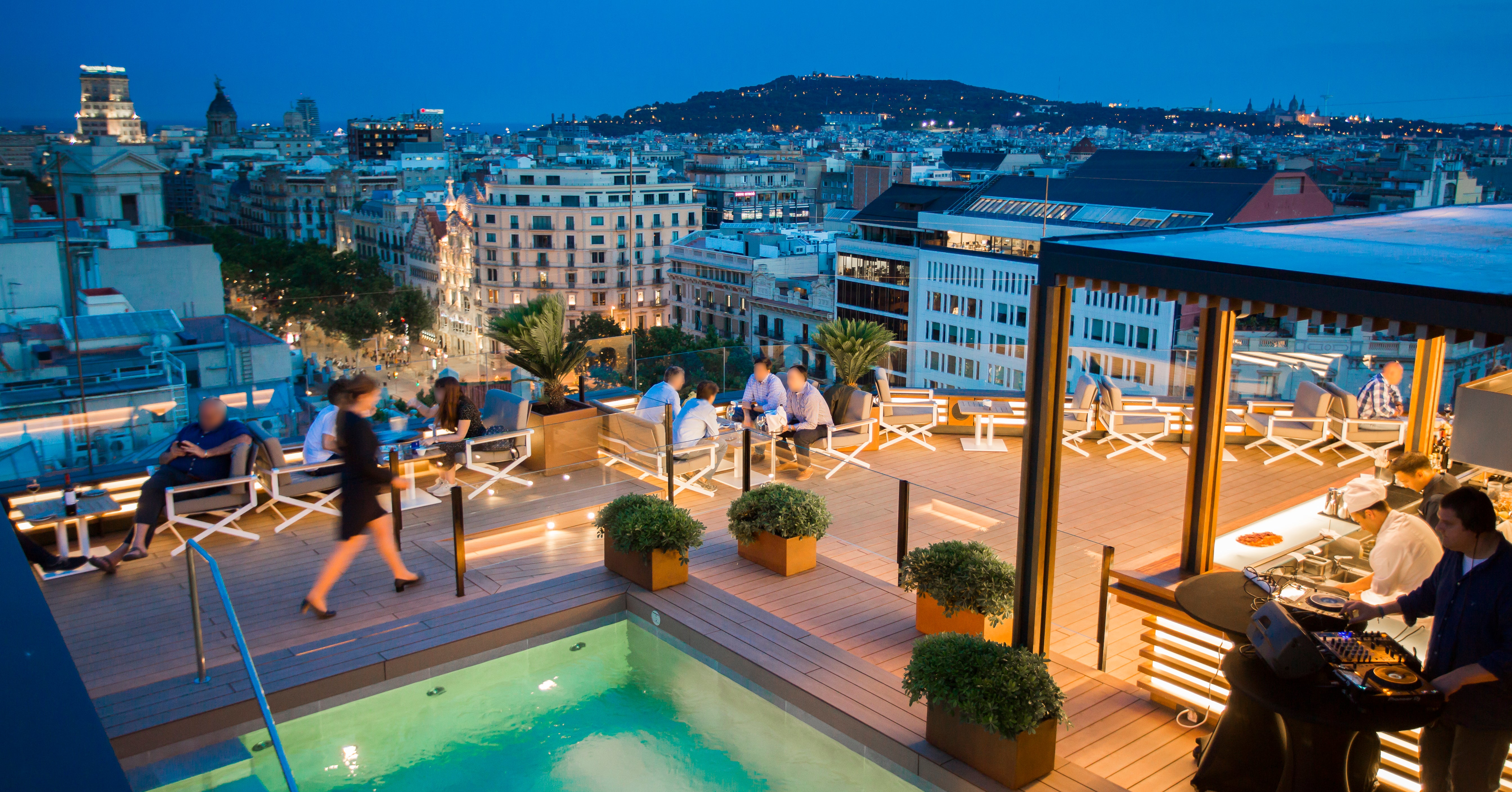 The view from Majestic Hotel & Spa's La Dolce Vitae restaurant