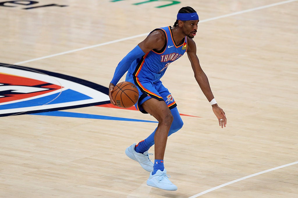 <p>Gilgeous-Alexander swept up several awards as he led OKC to a maiden NBA title</p>