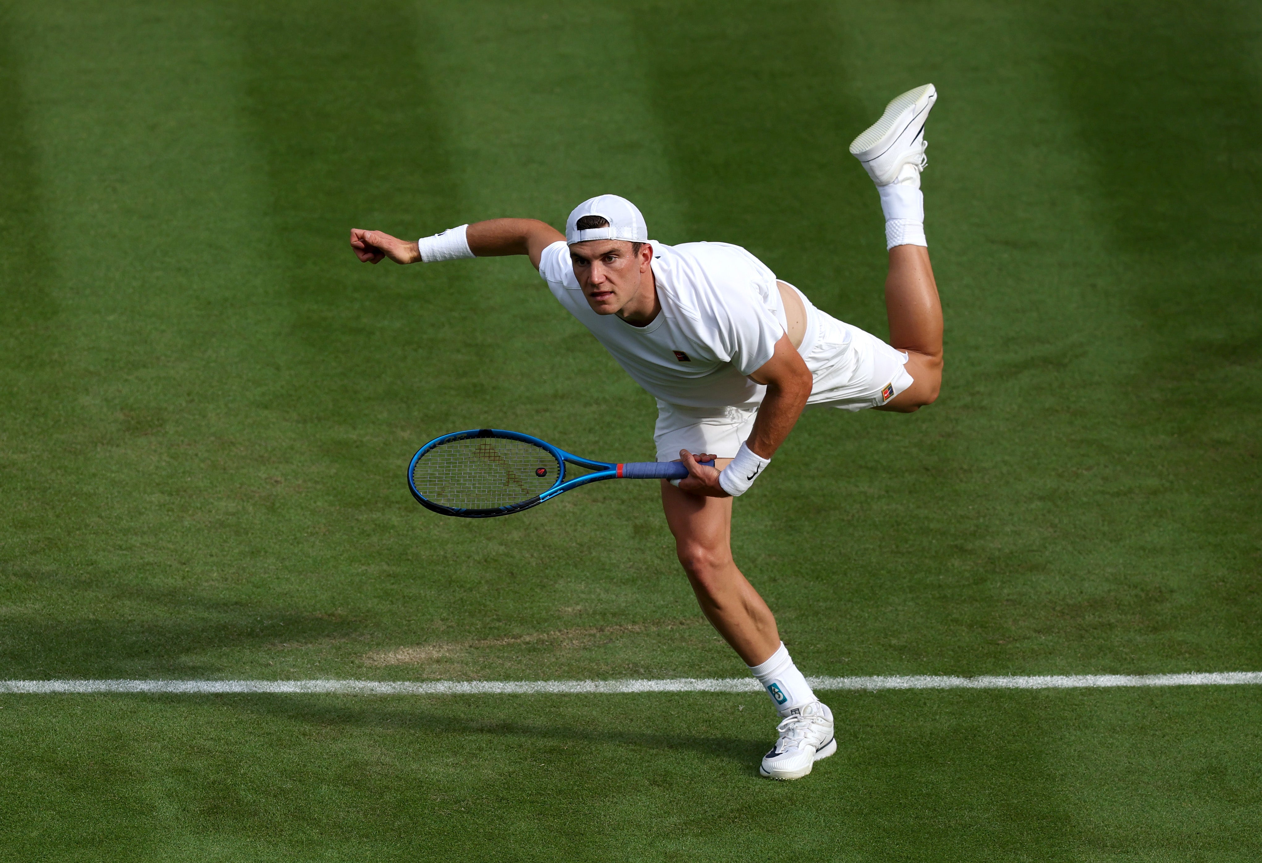 Jack Draper cruises to a first round win at Wimbledon