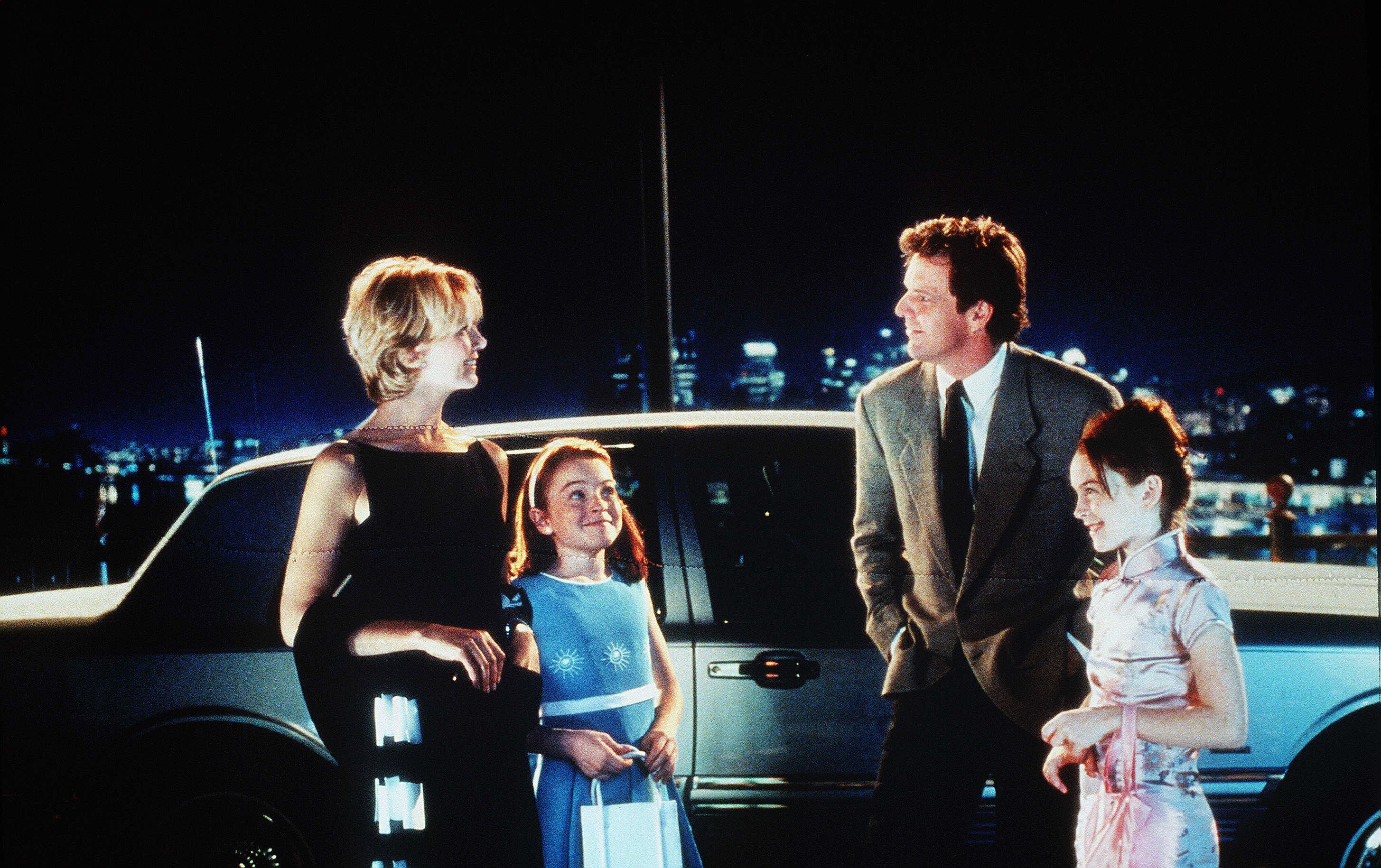 Dennis Quaid starred alongside Natasha Richardson, Lindsay Lohan and Lindsay Lohan in the 1998 hit