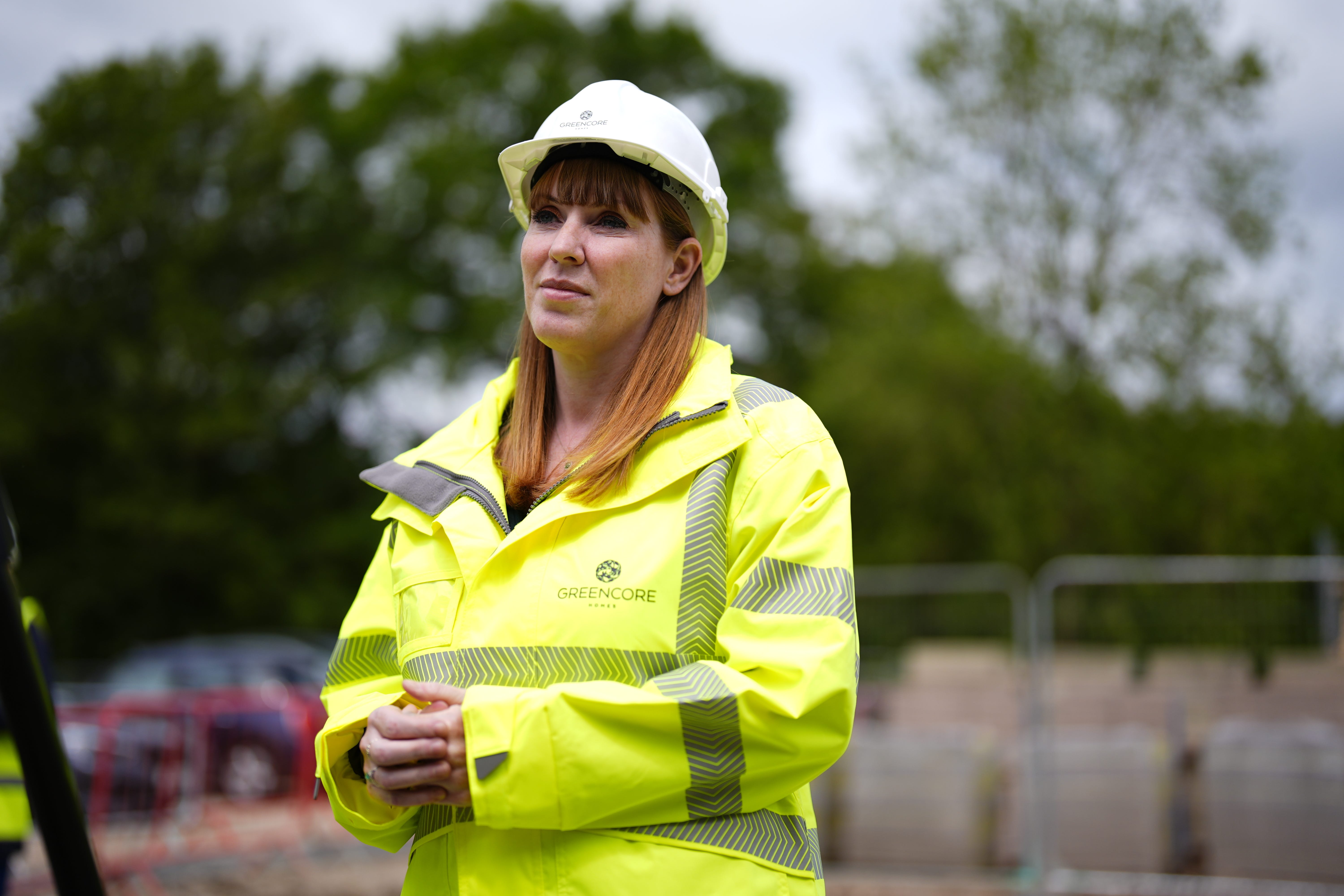 Angela Rayner is set to announce plans to build 300,000 new affordable homes, including 180,000 social homes, in the next decade (Jordan Pettitt/PA)