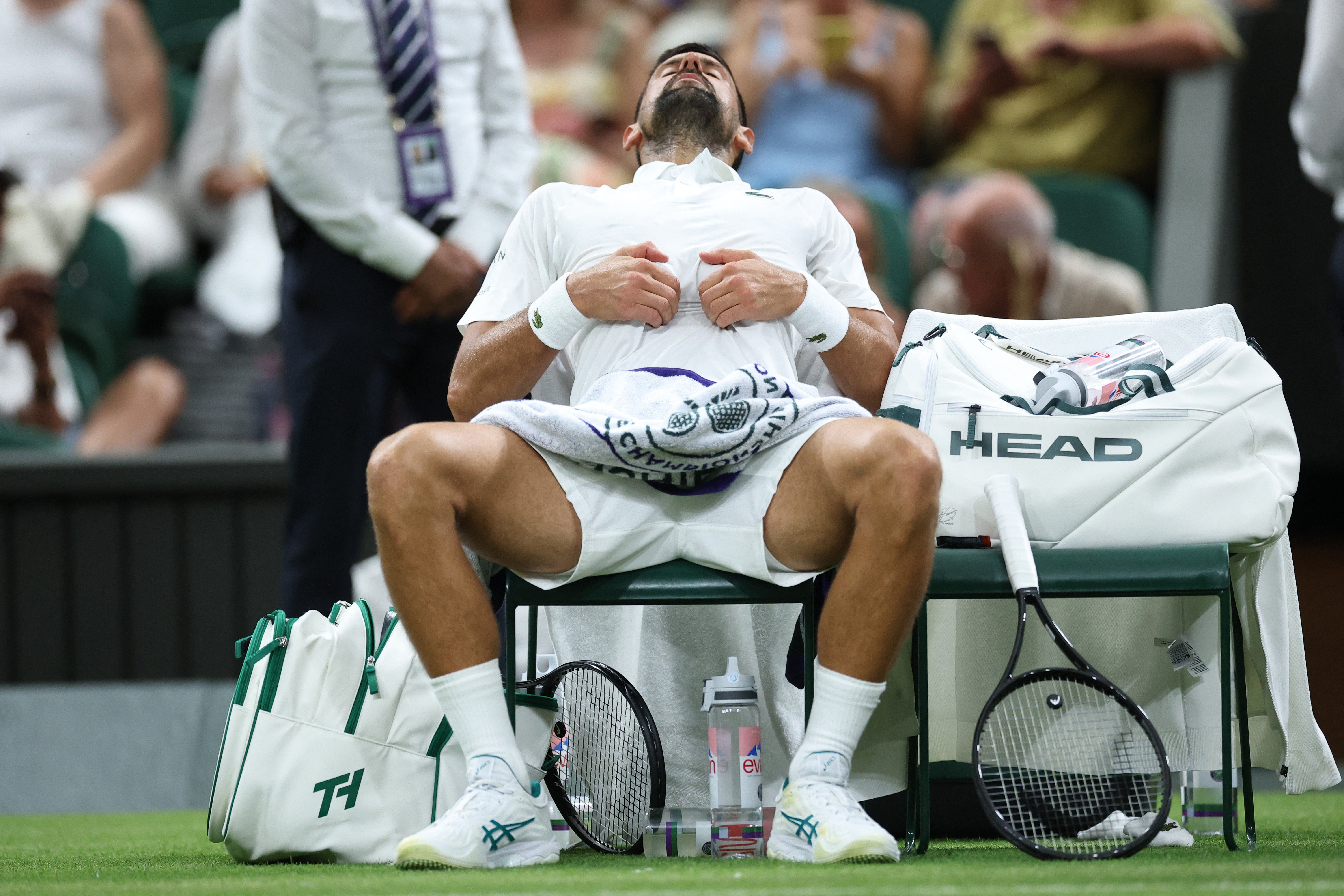 Novak Djokovic praised the doctor's 'miracle pills' for easing a stomach issue during his win over Alexandre Muller