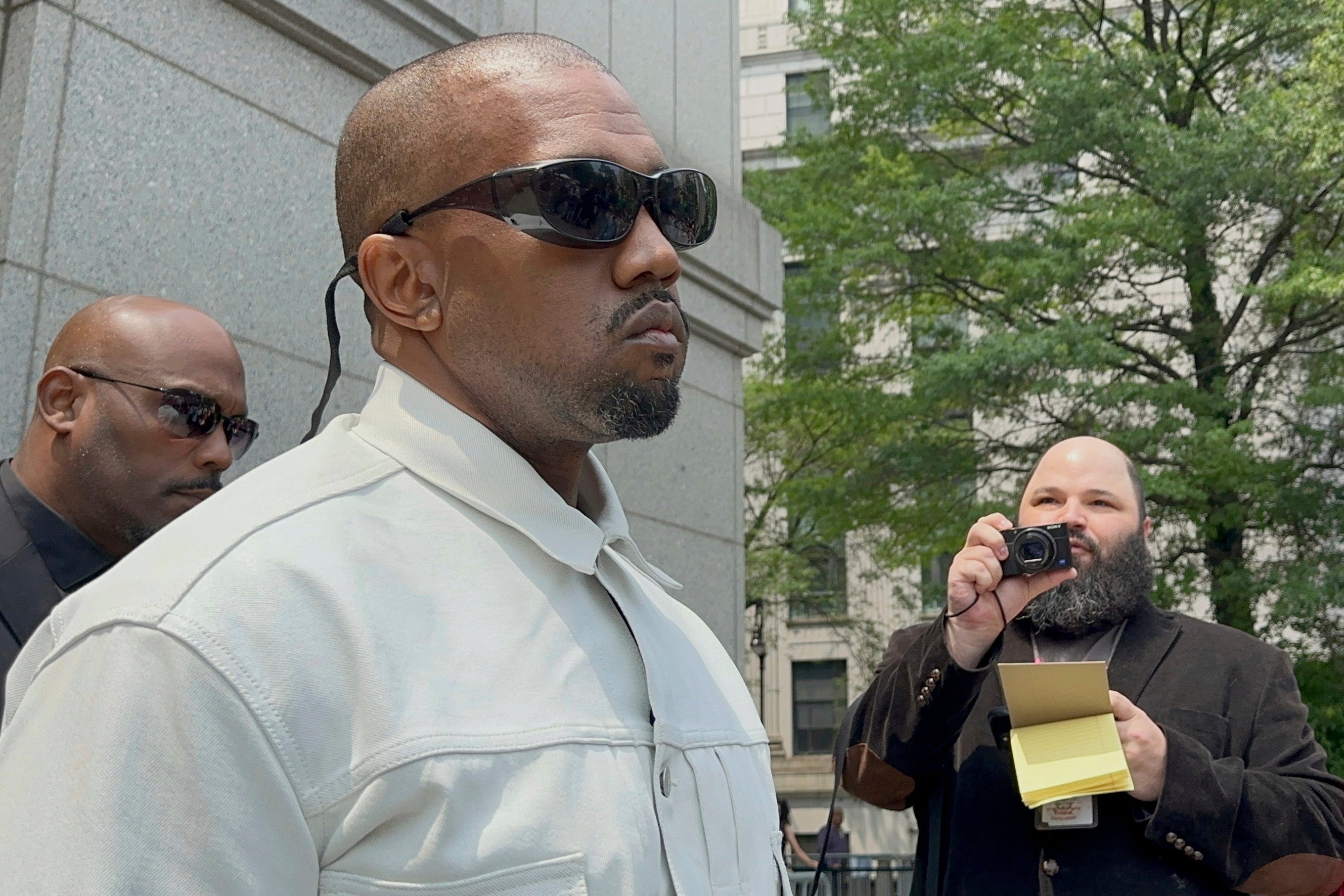 Ye, the rapper formerly known as Kanye West, leaves federal court during the trial of Sean ‘Diddy’ Combs in New York, Friday, June 13, 2025