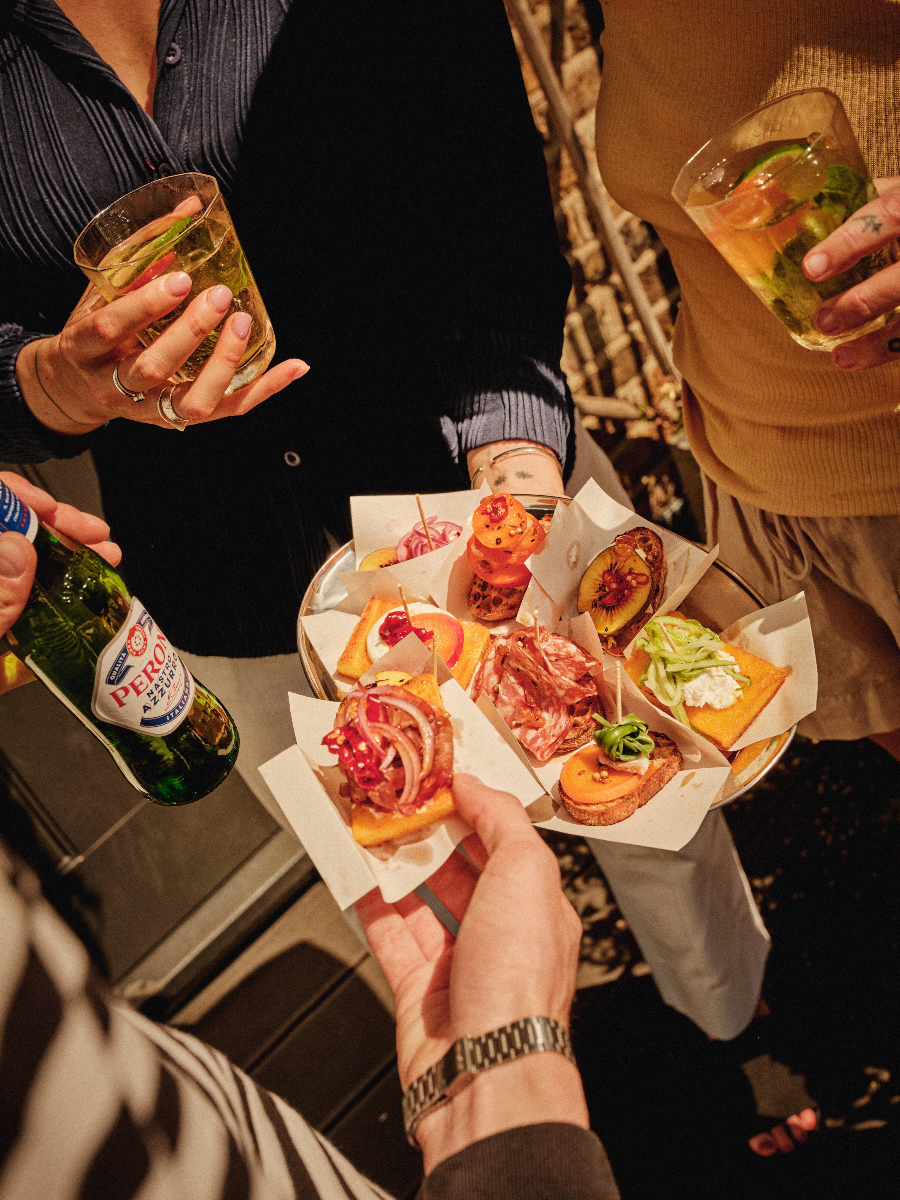 Venice by the bite: these cicchetti capture the joy of wandering from bar to bar, glass of Peroni in hand, chasing bold flavours and golden light