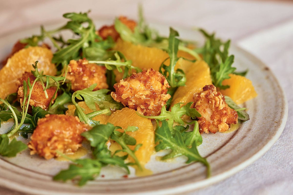 Fried cheese in a salad? This crispy Manchego and orange dish nails it