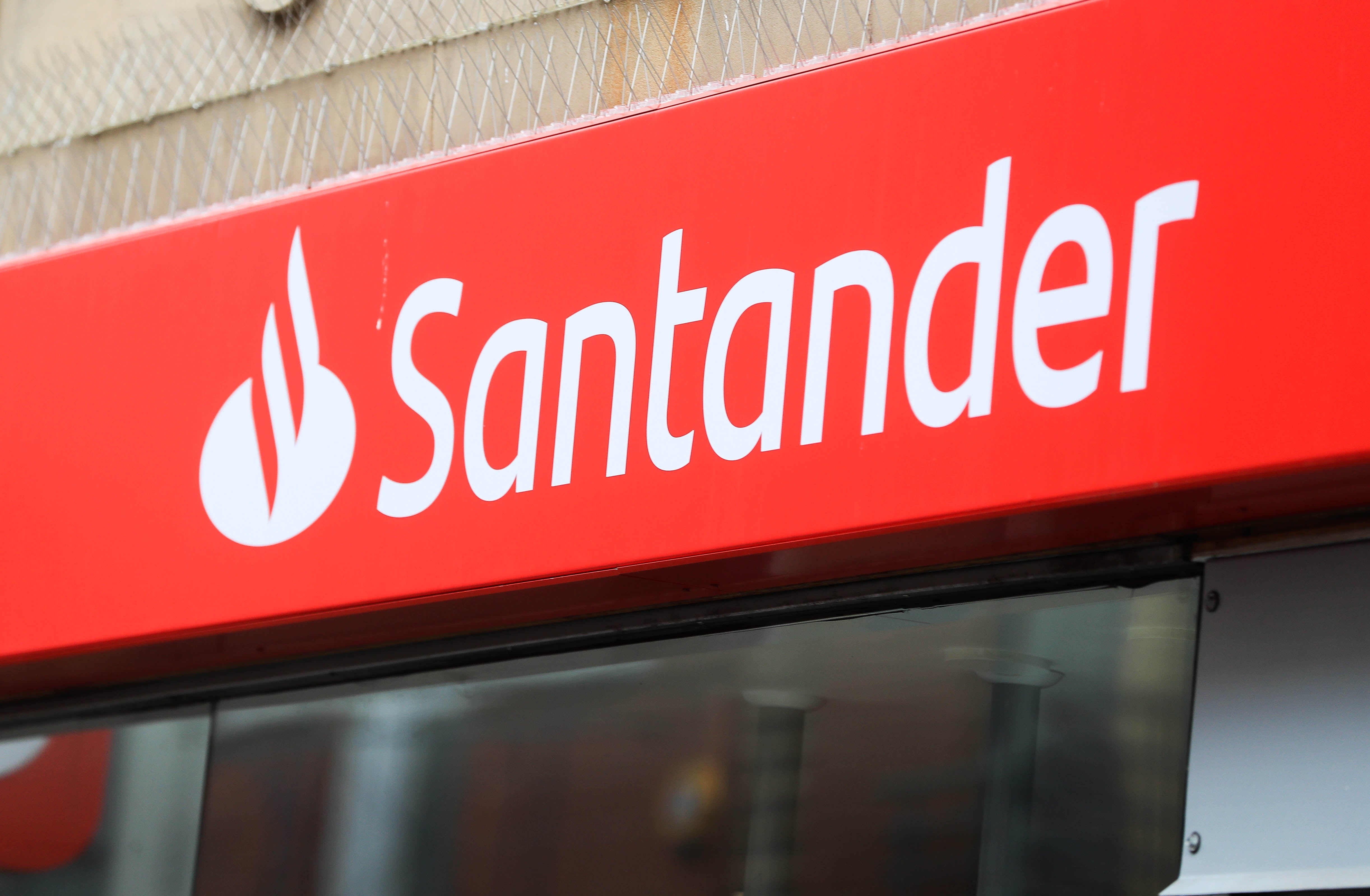 Santander runs 349 branches across the UK (Mike Egerton/PA)