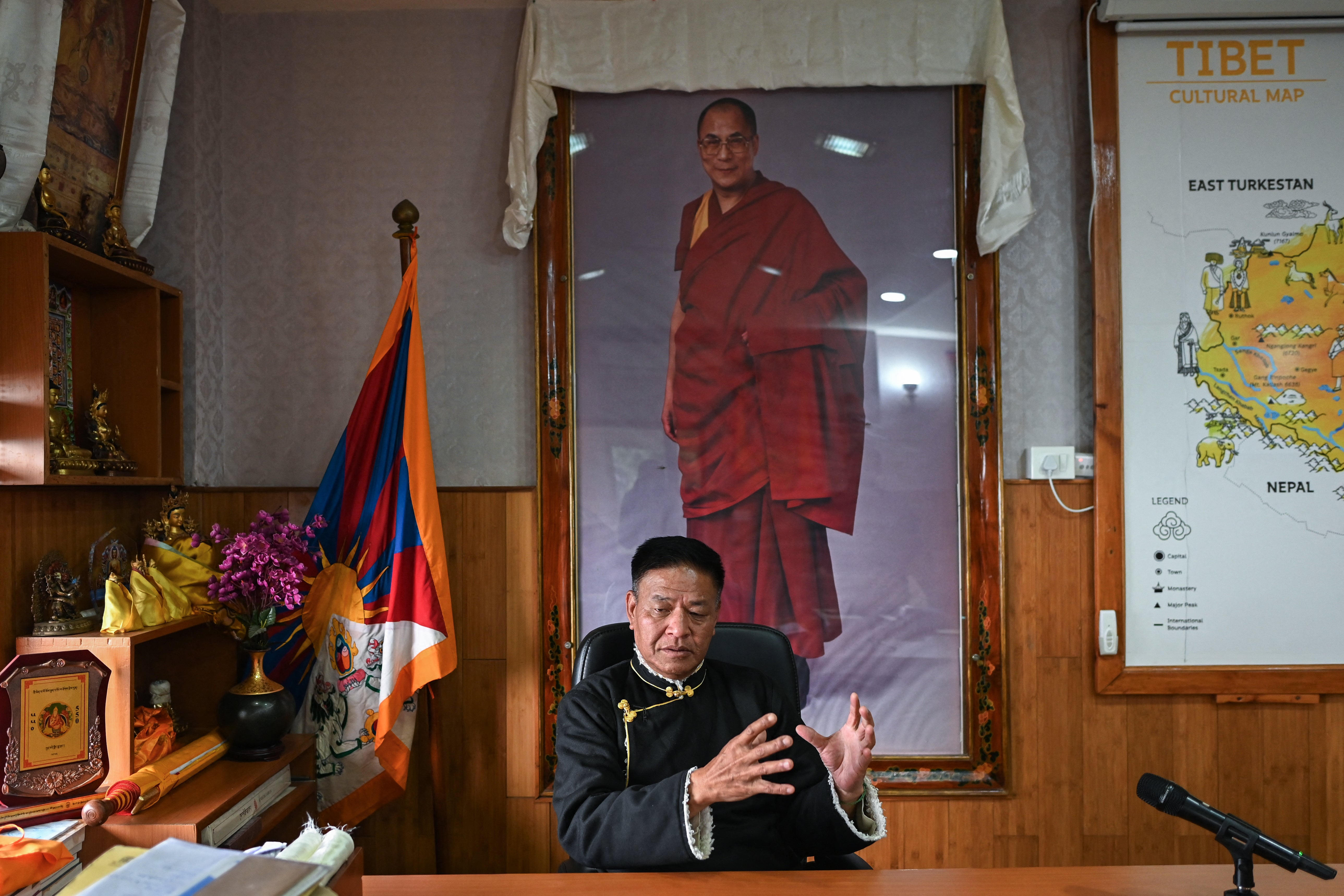 Penpa Tsering, the ‘sikyong’ or leader of the Tibetan government-in-exile