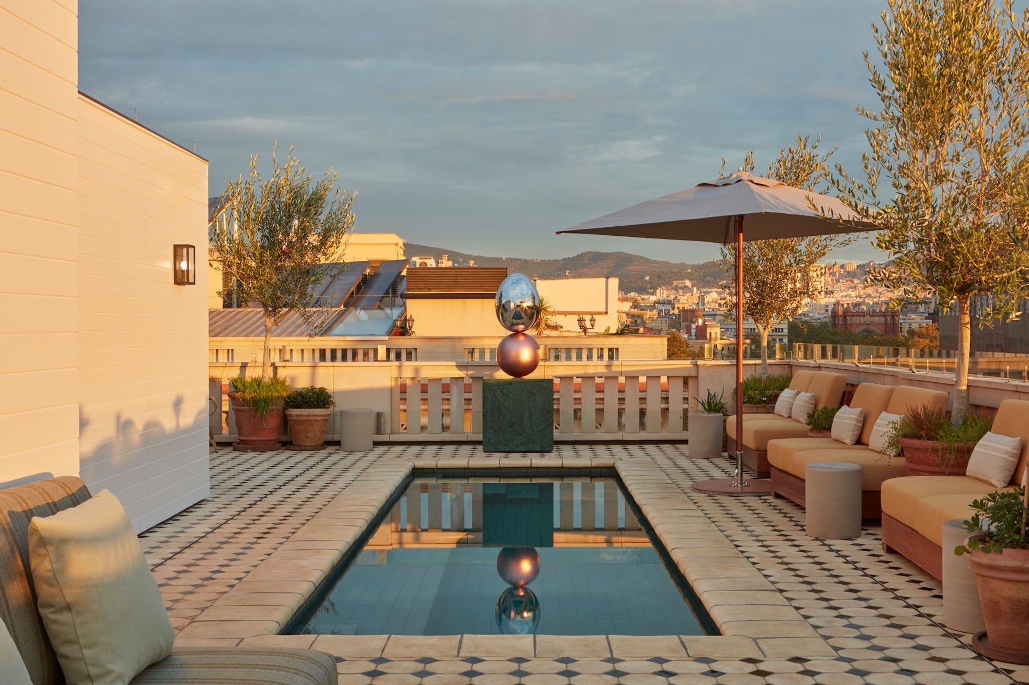 Picture perfect: Miiro Borneta’s rooftop pool may be modest in size, but the views are second to none