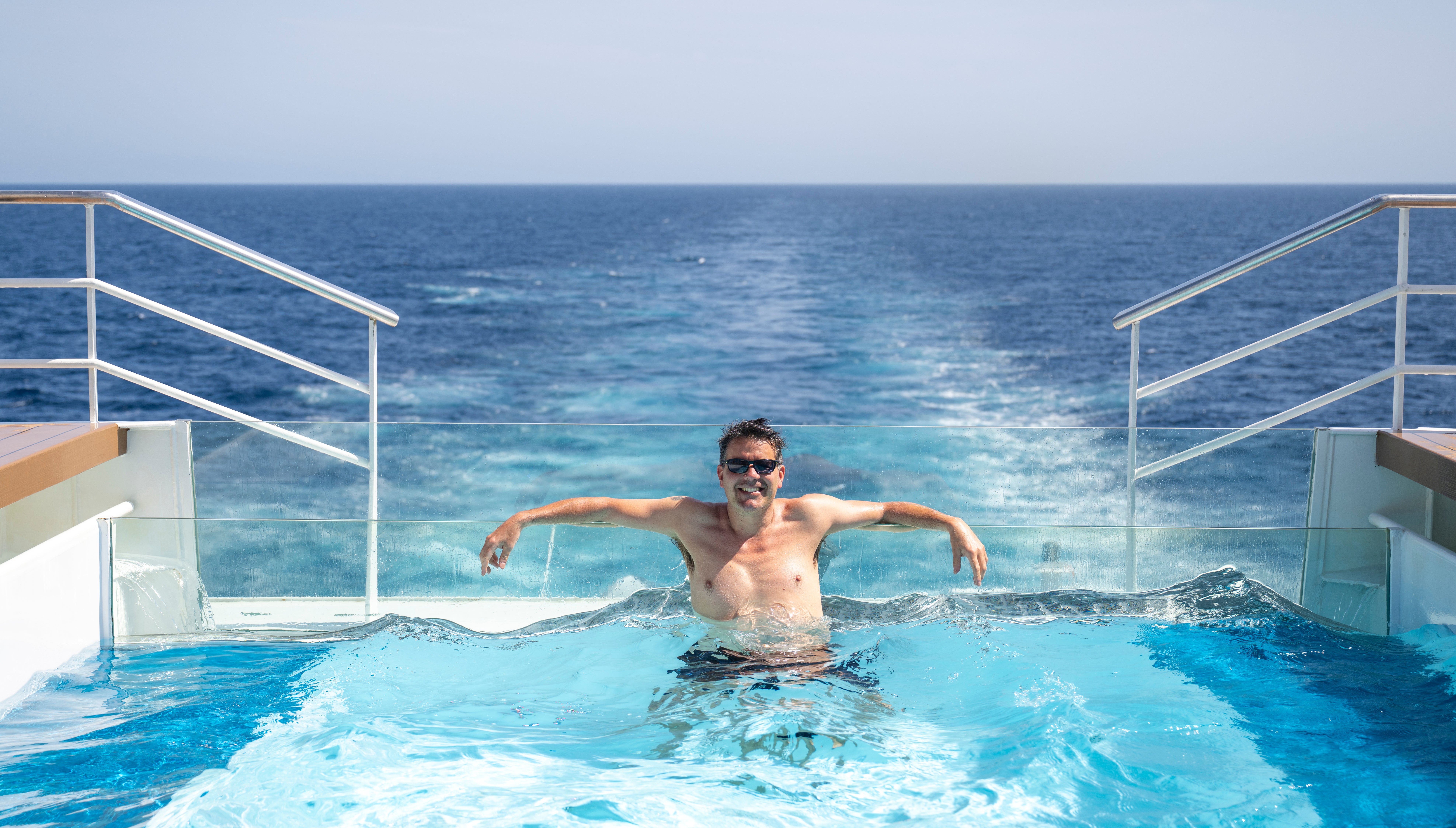 Dominic gets acquainted with the facilities onboard the SH Diana