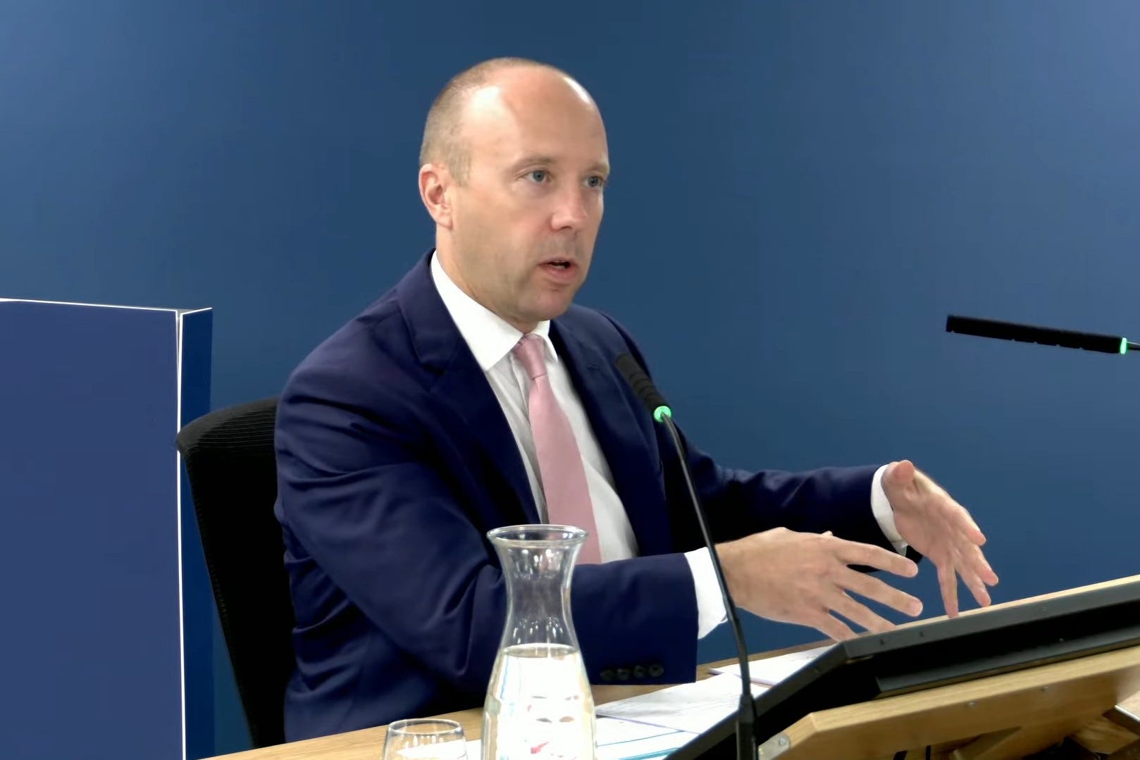 Former health secretary Matt Hancock was back in front of the UK Covid-19 Inquiry focusing on care homes (UK Covid-19 Inquiry/PA)