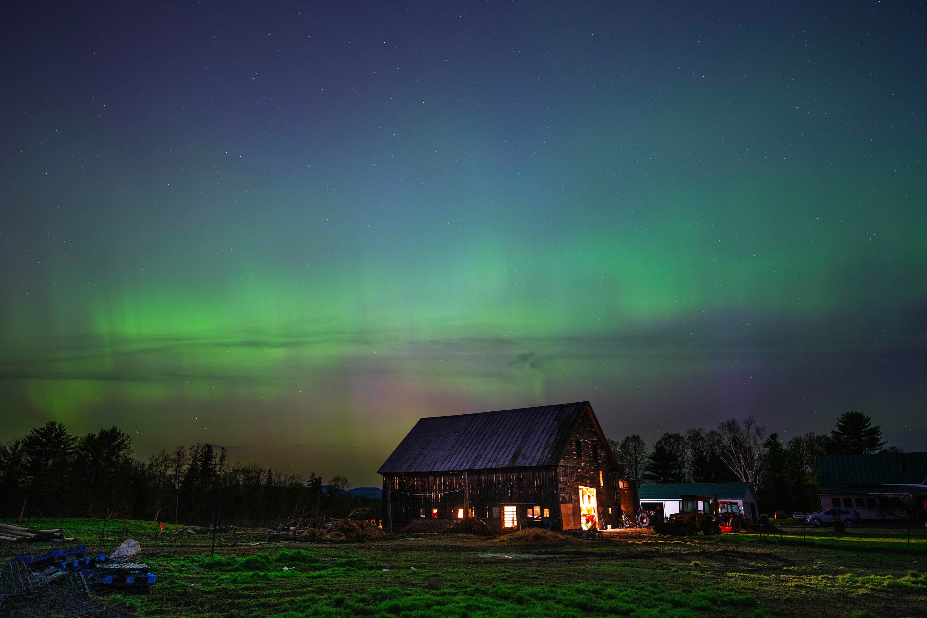 More than a dozen U.S. states may glimpse the colorful northern lights this evening. The dazzling display is thanks to a coronal mass ejection recently blasted out by the sun.
