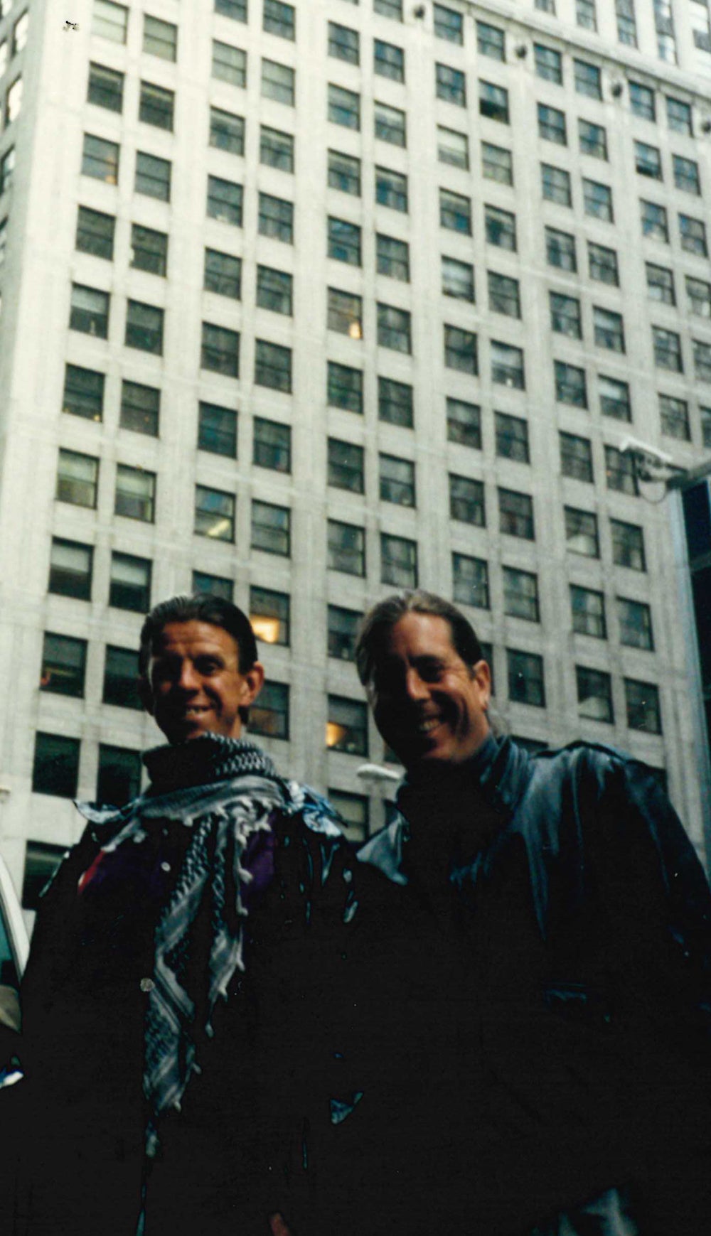 Alex Cox and producer Nick Freand Jones film one of the ‘Moviedrome’ intros