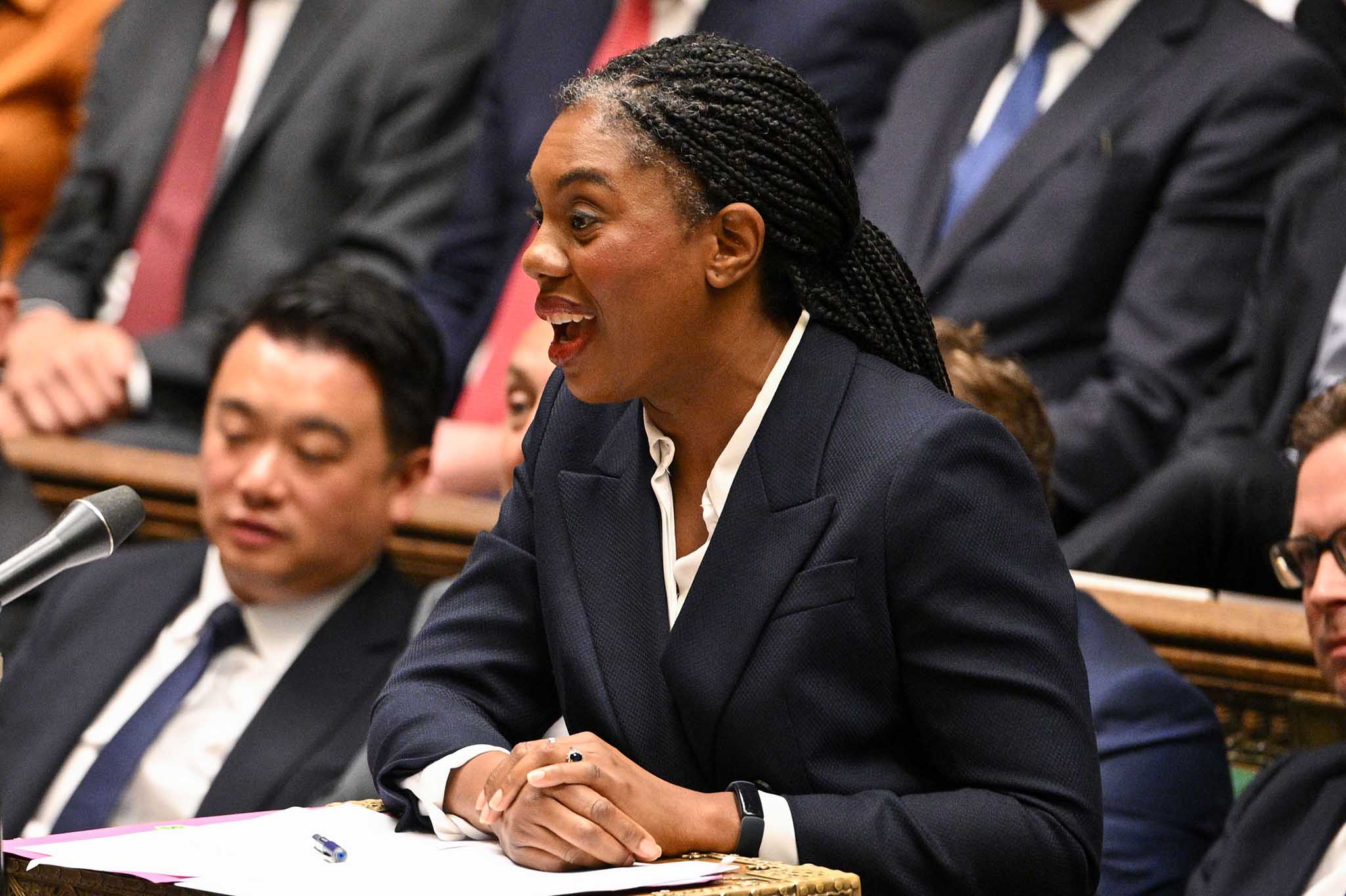 Kemi Badenoch mocks Reeves in the chamber yesterday