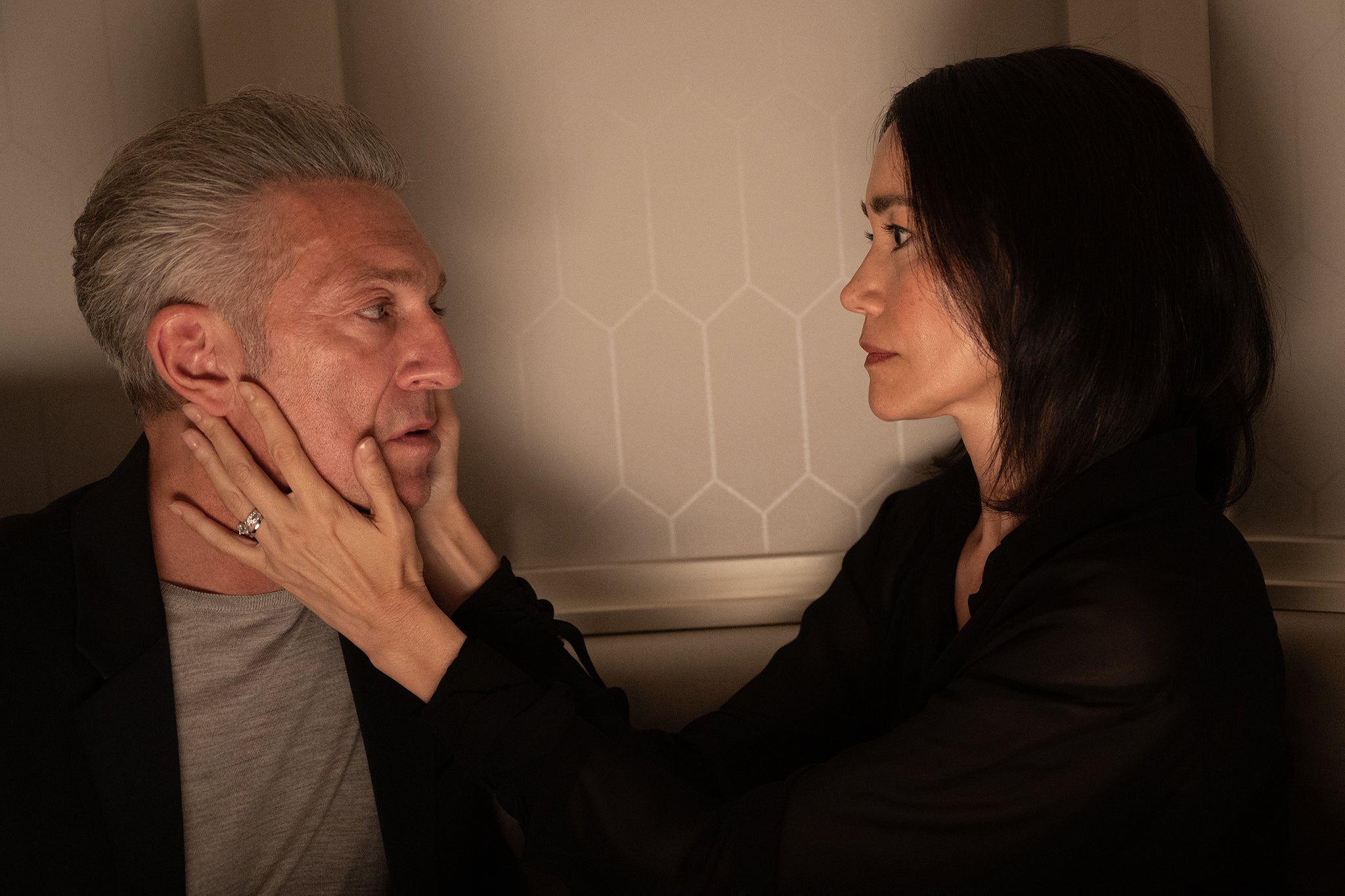 Vincent Cassel and Sandrine Holt in David Cronenberg’s ‘The Shrouds’