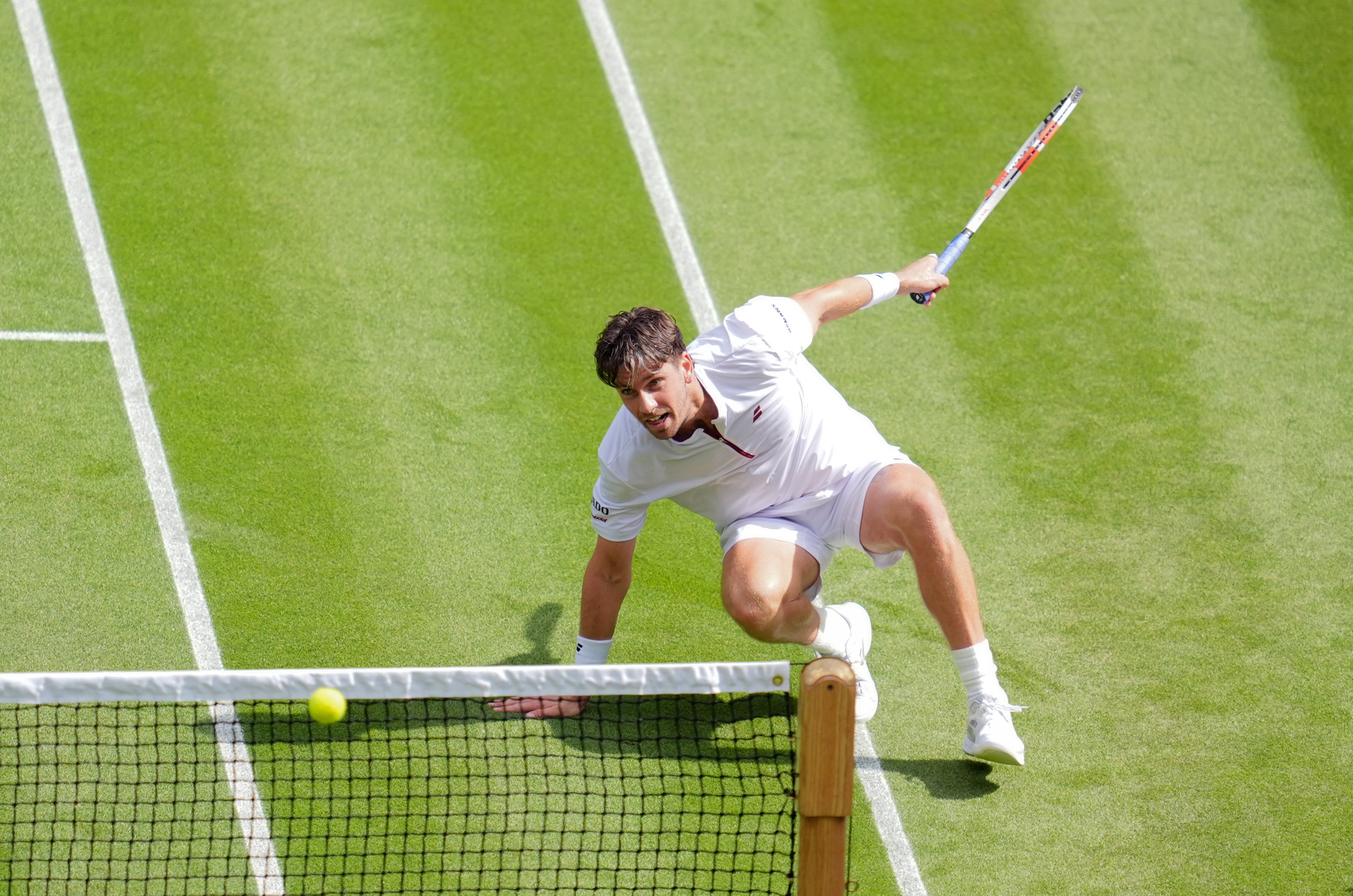 Cameron Norrie left it all on the court (Adam Davy/PA)