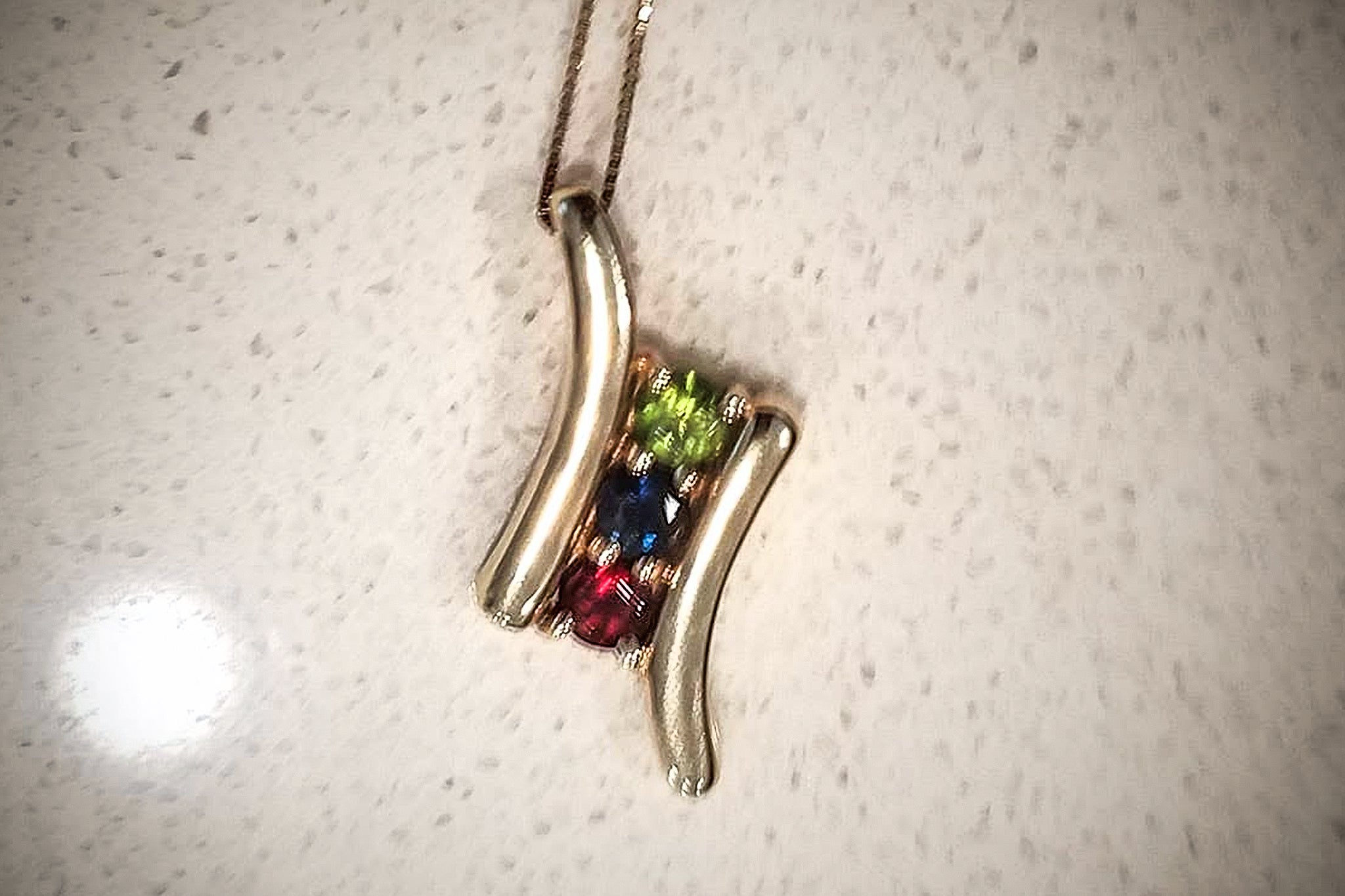 The Hamish family were eventually reunited with their beloved pendent.