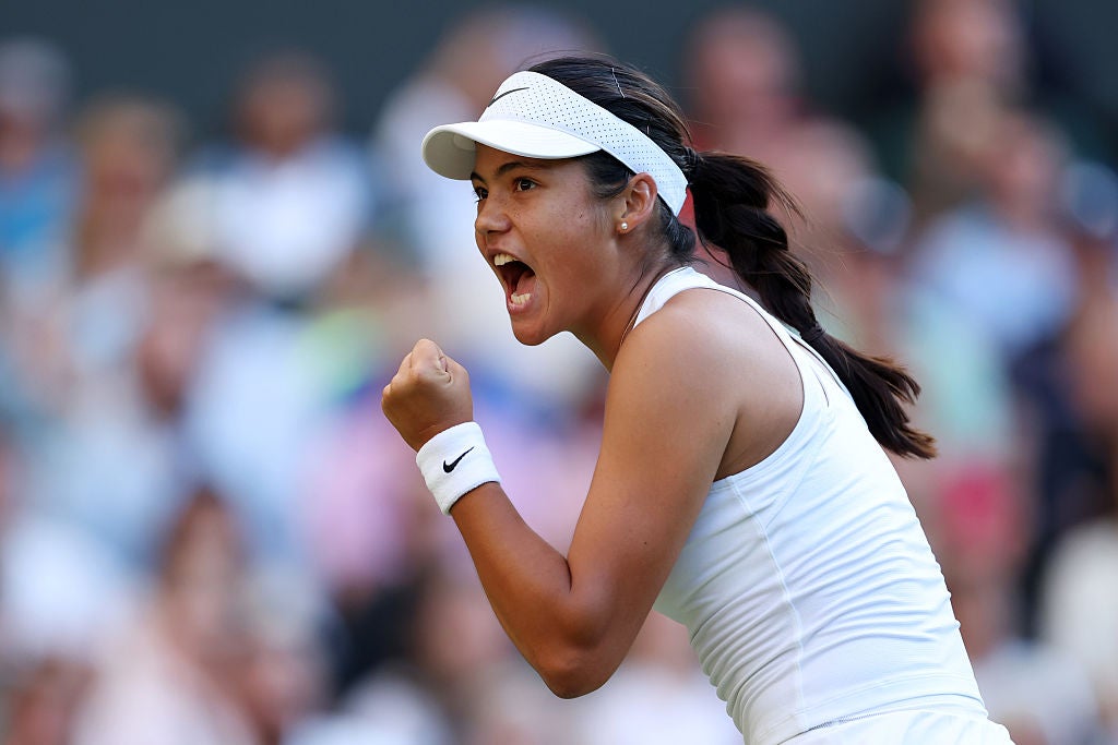 Raducanu saw off Marketa Vondrousova in straight sets, just as she did in 2021