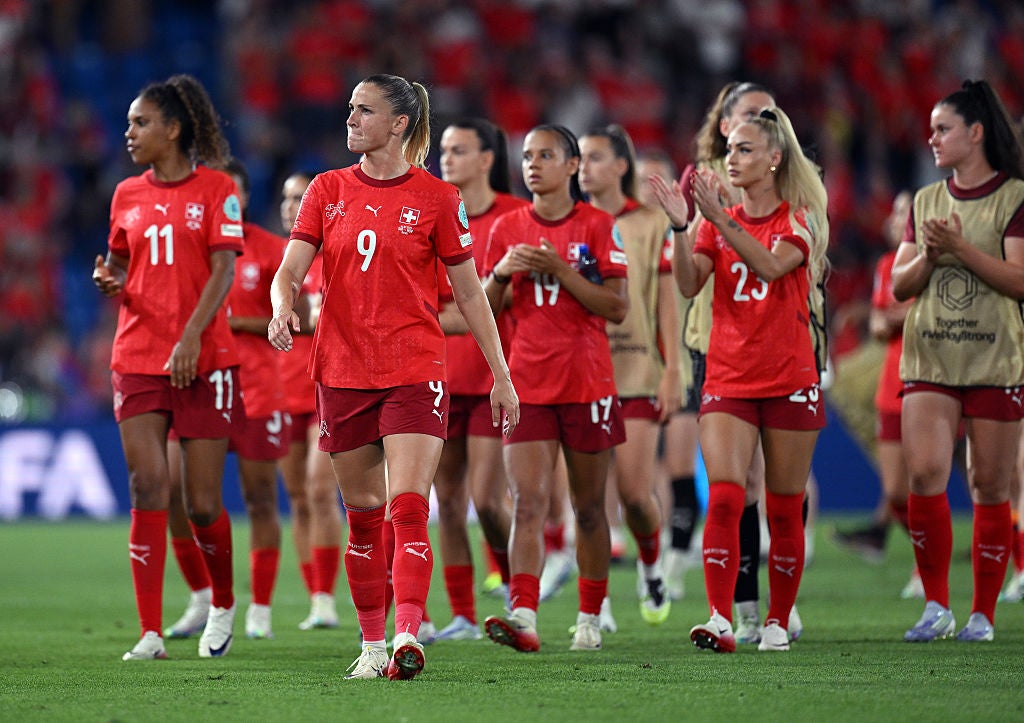 Switzerland suffered defeat but still had a memorable night kicking off their Euro 2025