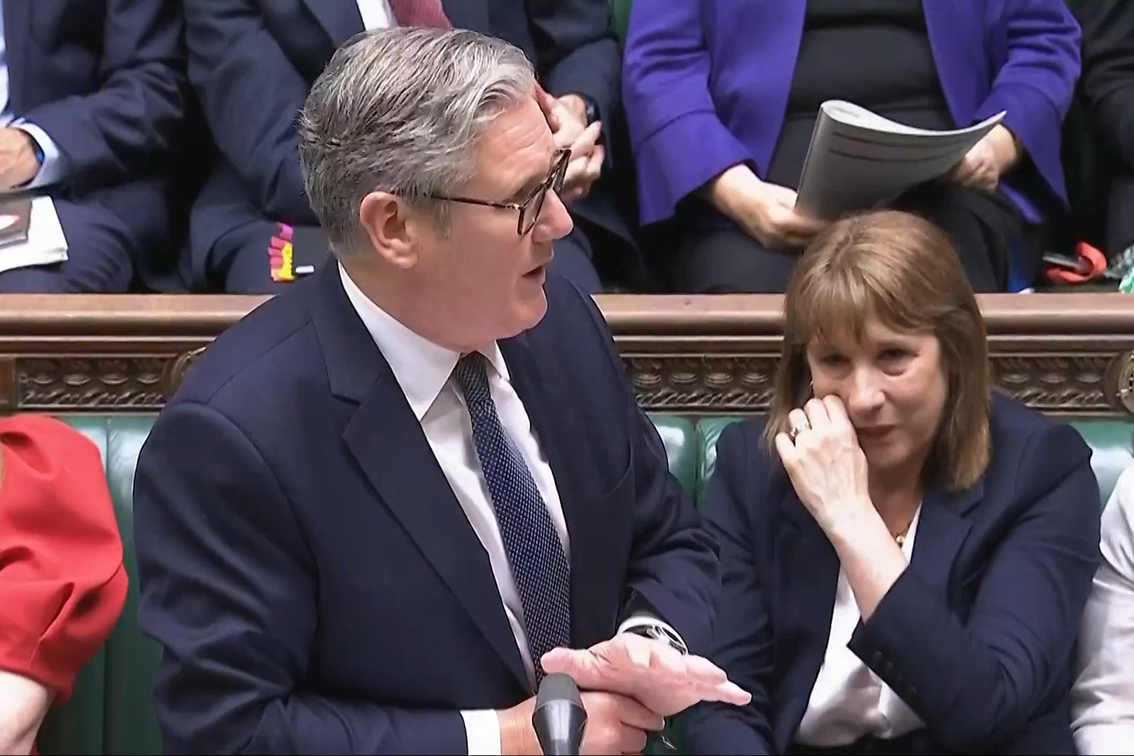 Chancellor Rachel Reeves was emotional during Prime Minister’s Questions (House of Commons/UK Parliament)