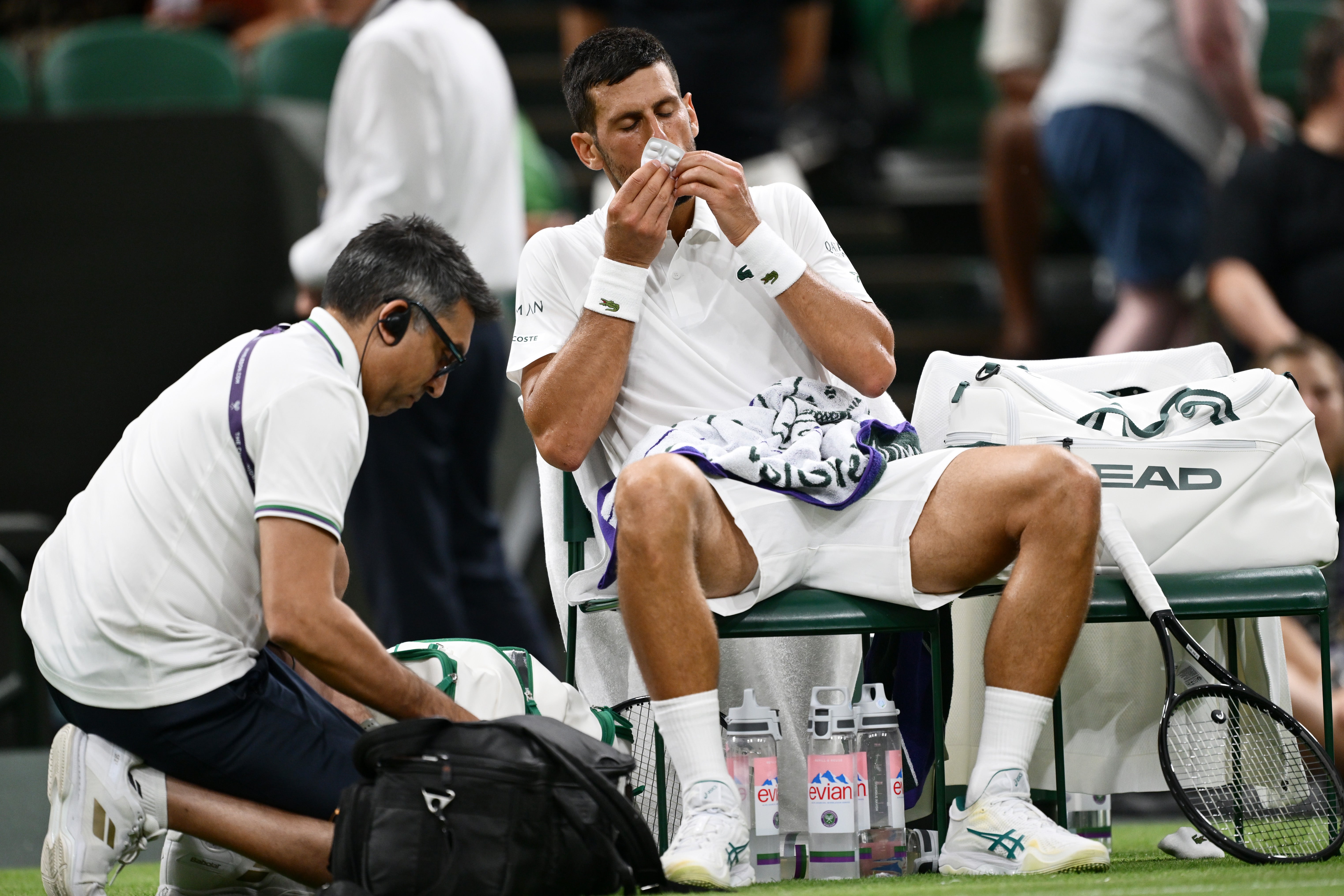 Novak Djokovic praises ‘miracle pills’ for easing ‘absolute worst’ feeling during Wimbledon win