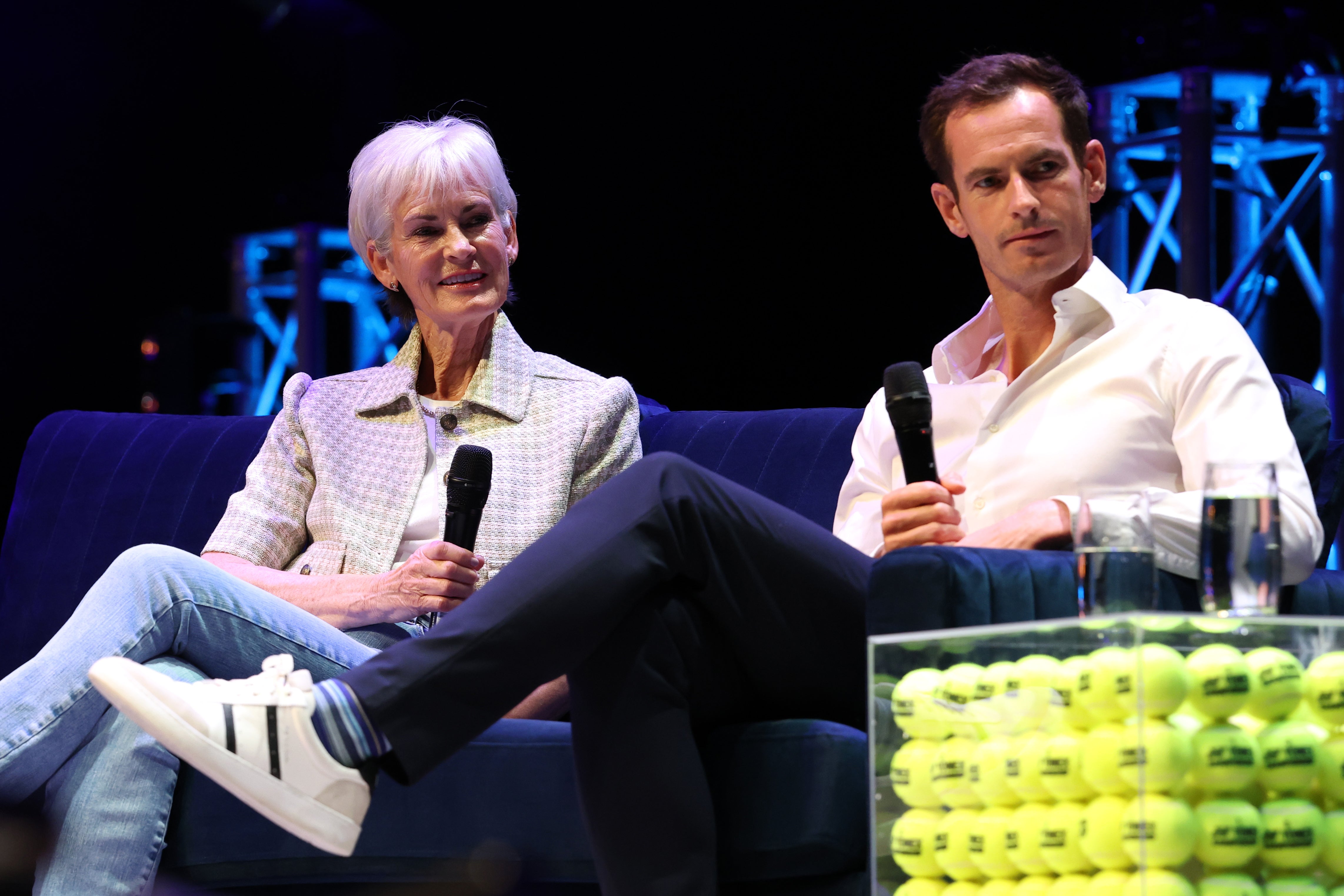 Judy Murray (left) and Andy Murray (right)