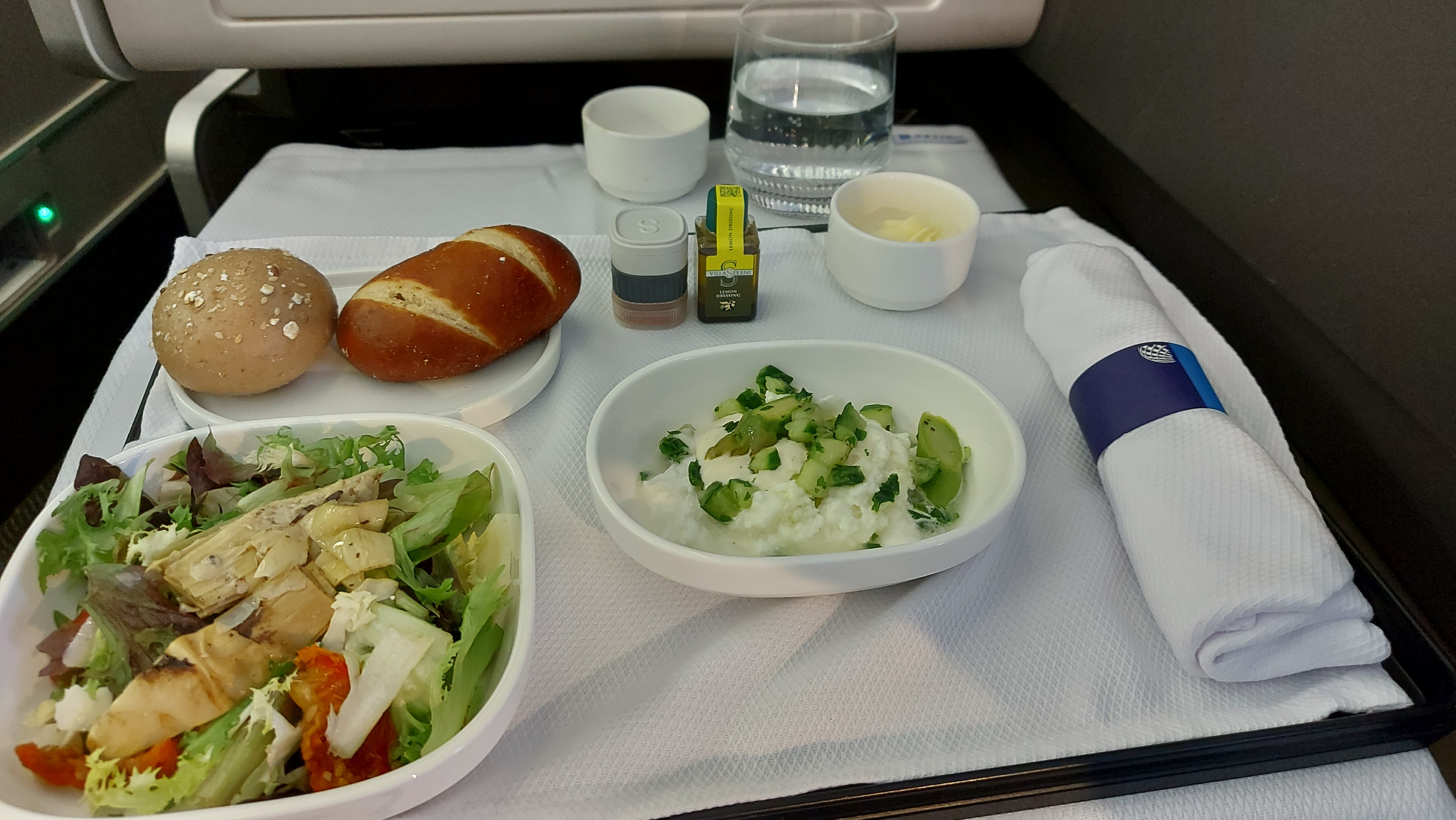 Ted's 'satisfying' buffalo mozzarella and baby greens salad