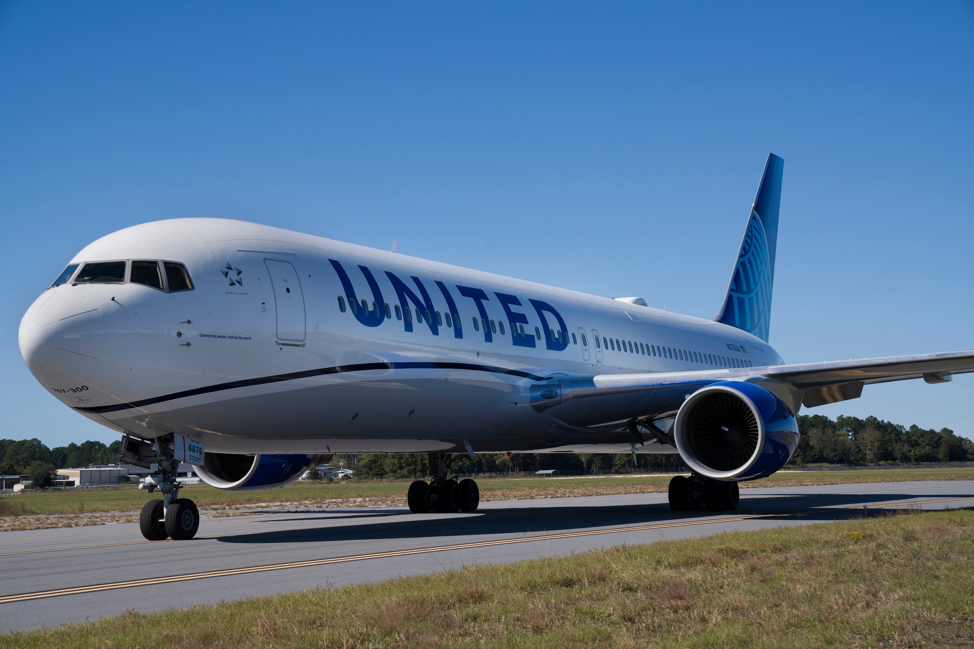 A United Airlines' Boeing 767