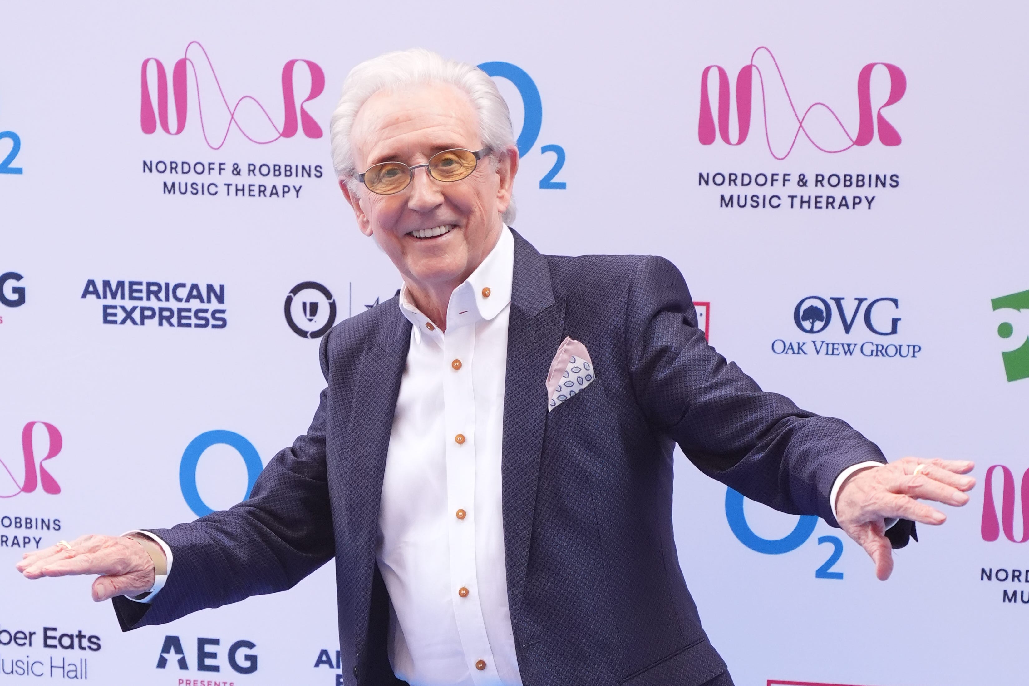 Tony Christie picked up the ‘icon’ gong at the O2 Silver Clef Awards (PA)