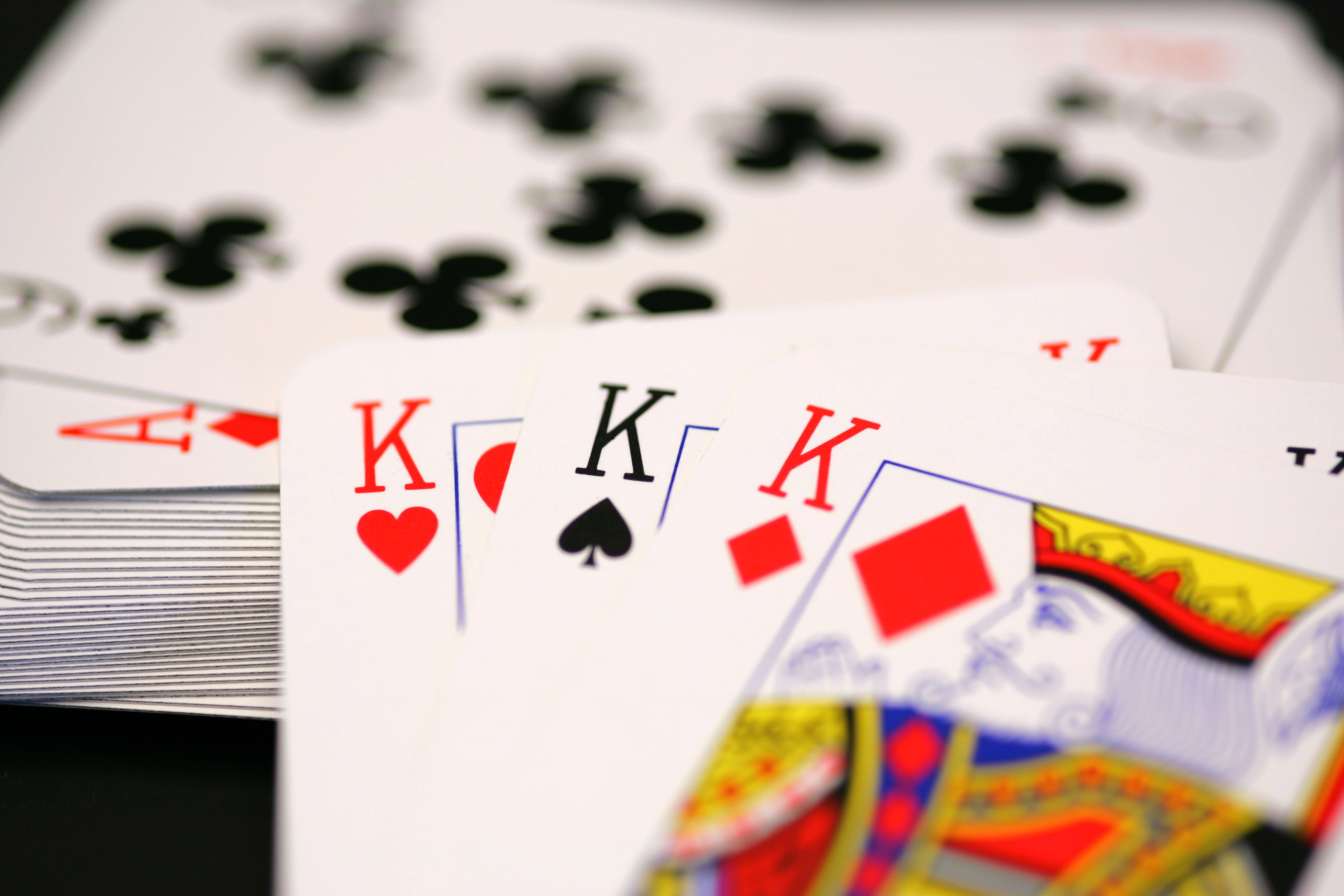 Close-up of cards. (Alamy/PA)