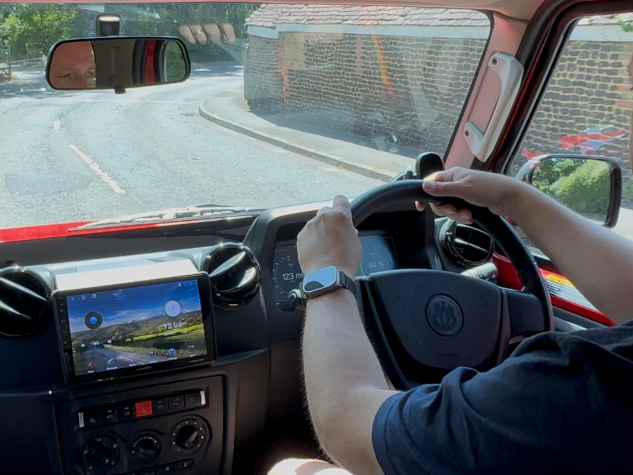 Off-roading in the electric Spartan EV doesn’t take much getting used to