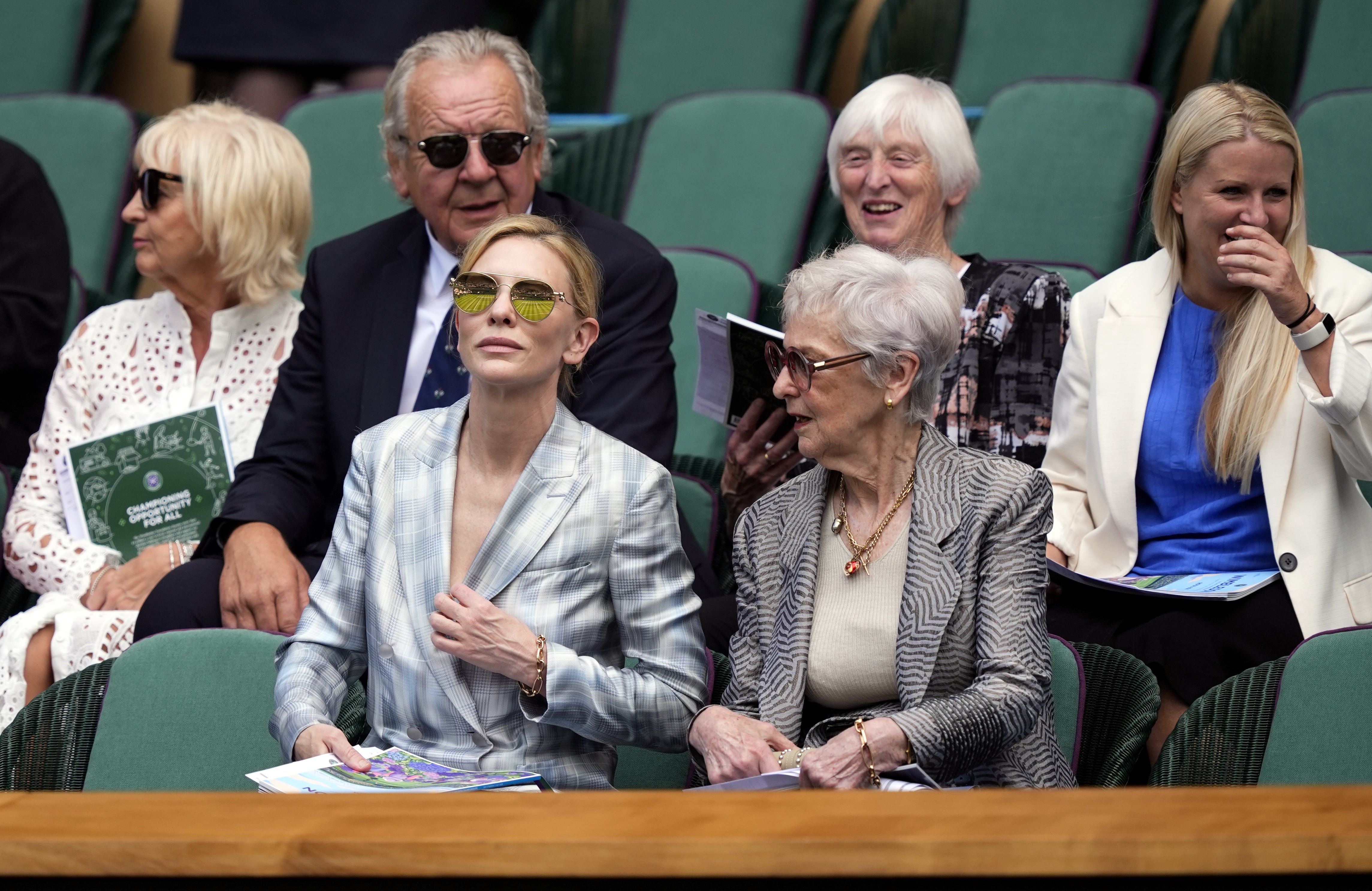 Cate Blanchett wore a Giorgio Armani suit